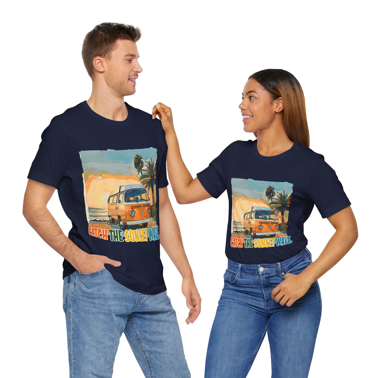 Catch the Sunset Wave Unisex Tee - Vibrant Summer Vibes - Modern District
