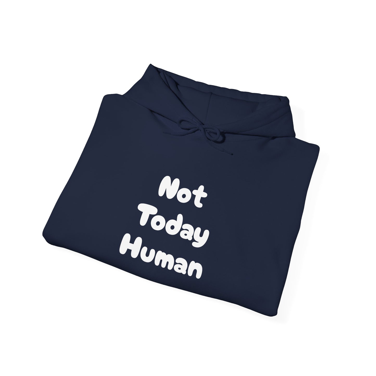 Not Today Human Unisex Hoodie - Funny Cat Design for Chill Days - Modern District