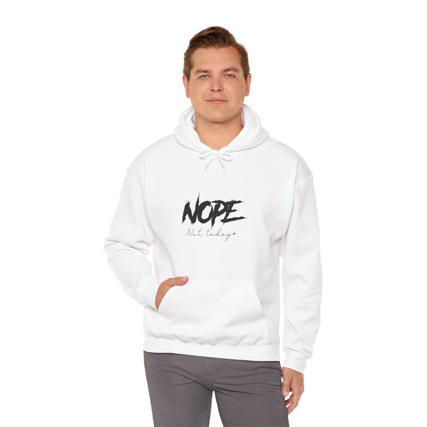Beach Life Hooded Sweatshirt with NOPE Design - Perfect for Summer Vibes - Modern District