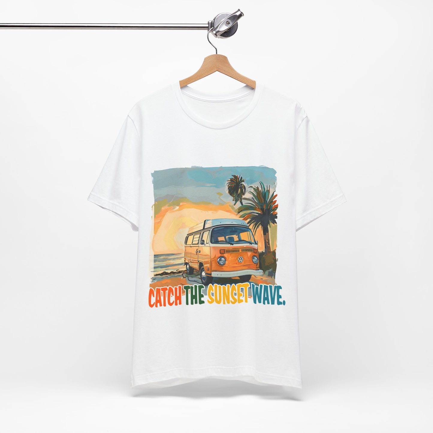 Catch the Sunset Wave Unisex Tee - Vibrant Summer Vibes - Modern District