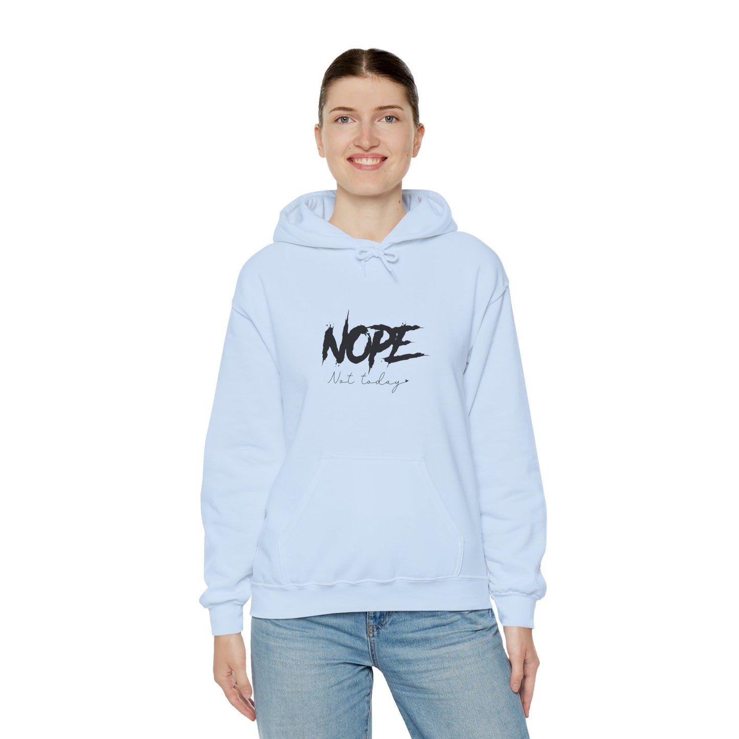 Beach Life Hooded Sweatshirt with NOPE Design - Perfect for Summer Vibes - Modern District