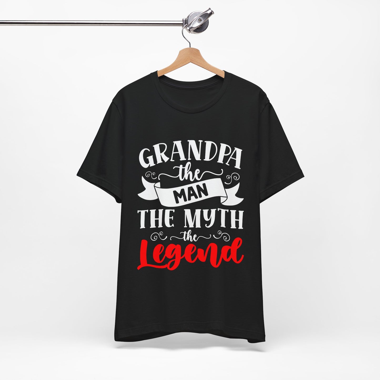 Grandpa The Man The Myth The Legend Tee - Unisex Jersey Short Sleeve T-Shirt for Father's Day & Gifts - Modern District