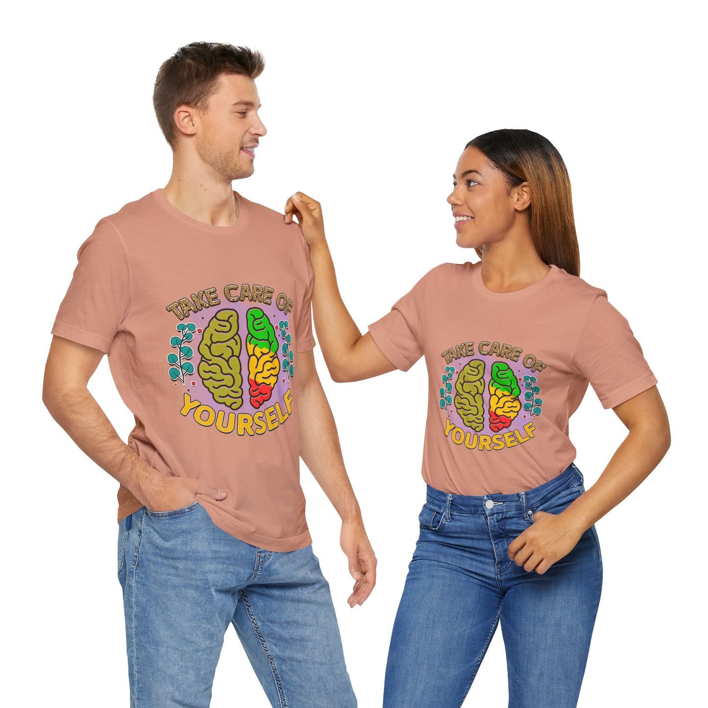 Take Care of Yourself Tee - Unisex Inspirational Jersey Short Sleeve Shirt