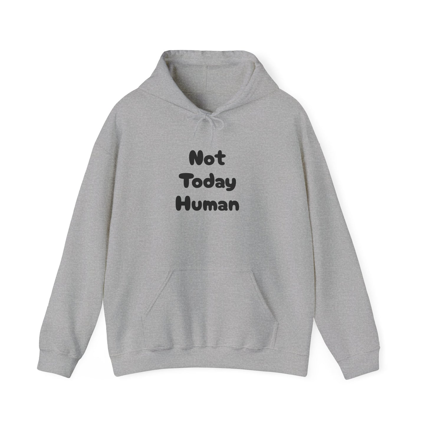 Not Today Human Unisex Hoodie - Funny Cat Design for Chill Days - Modern District