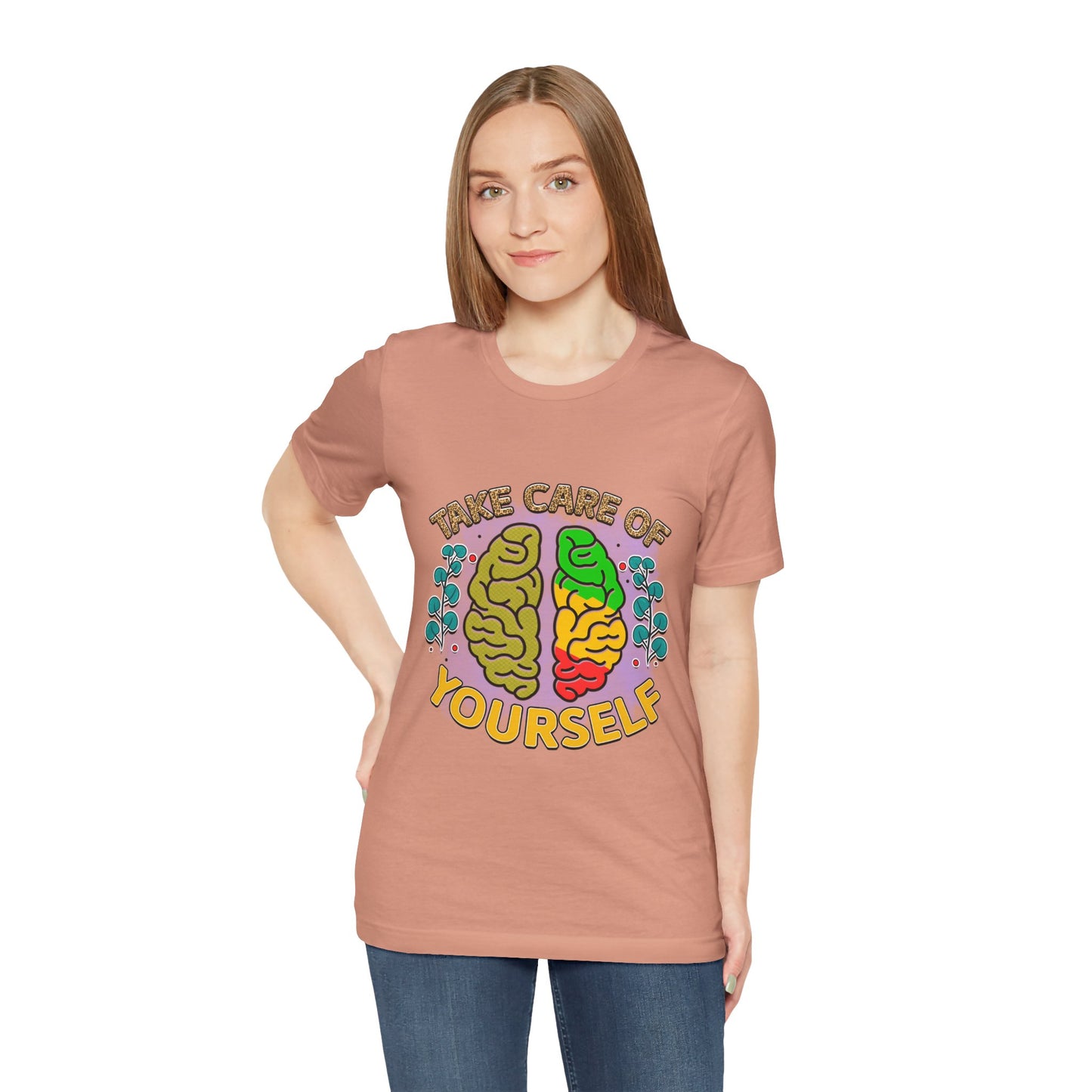 Take Care of Yourself Tee - Unisex Inspirational Jersey Short Sleeve Shirt