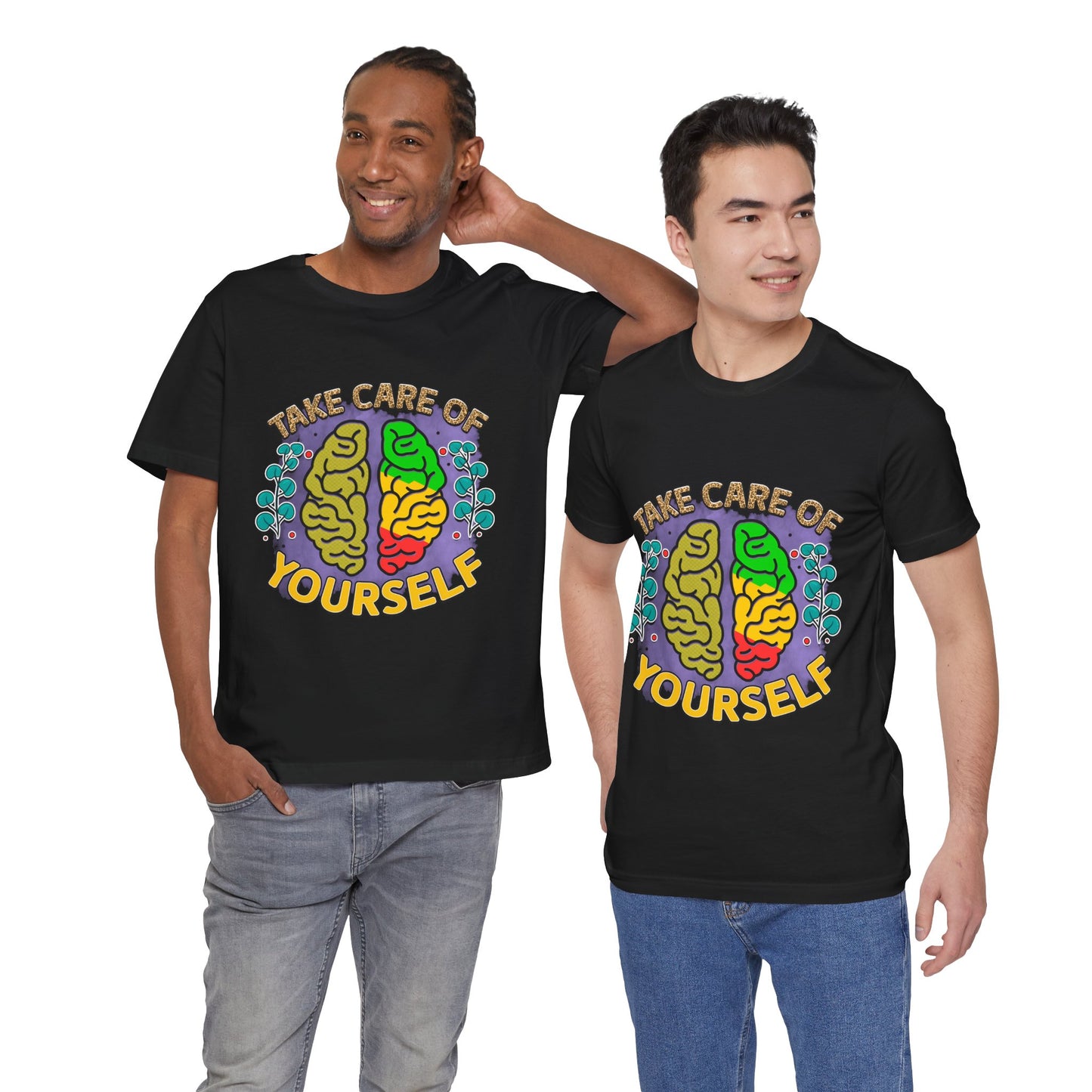 Take Care of Yourself Tee - Unisex Inspirational Jersey Short Sleeve Shirt