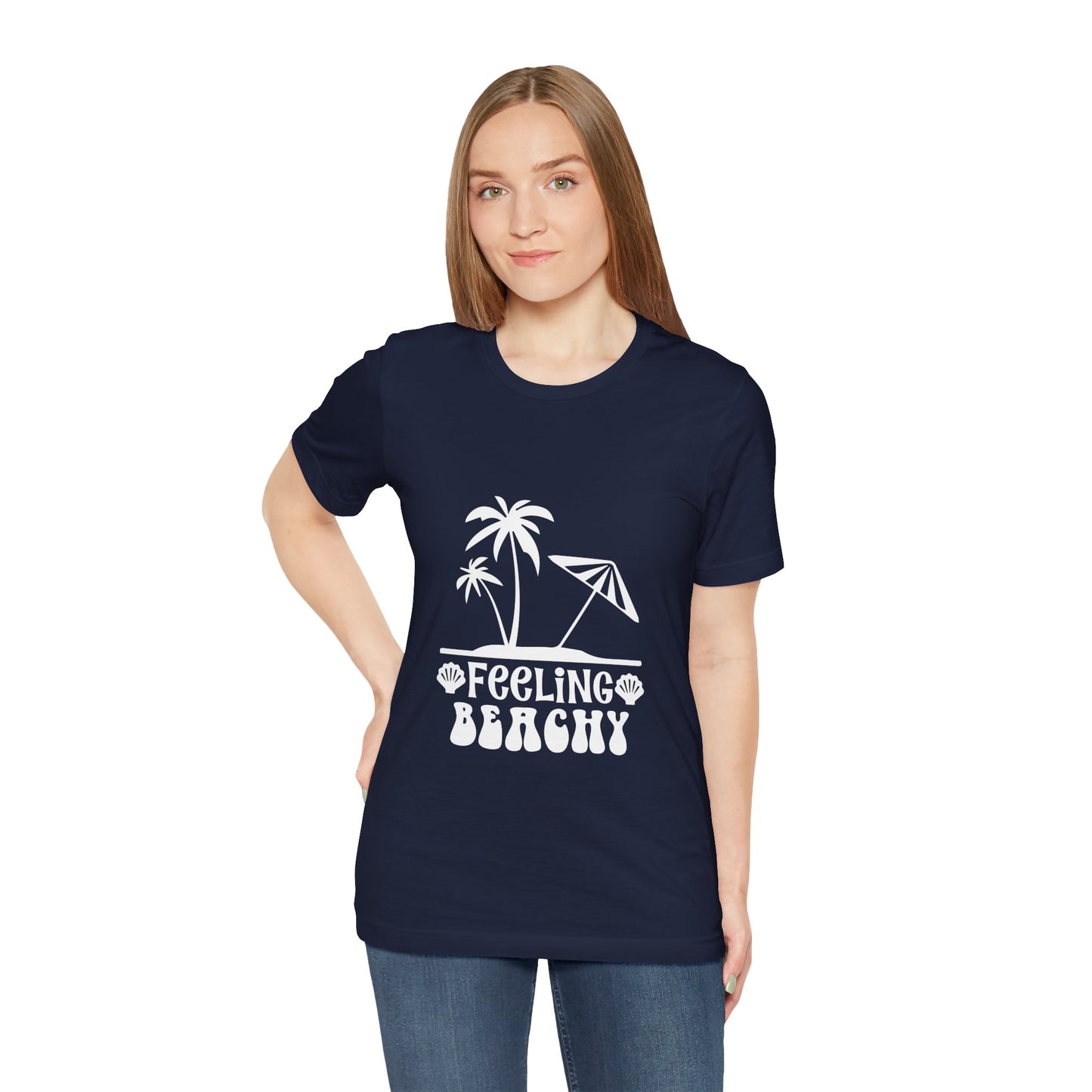 Feeling Beachy Unisex Jersey Short Sleeve Tee - Summer Vibes T-Shirt - Modern District
