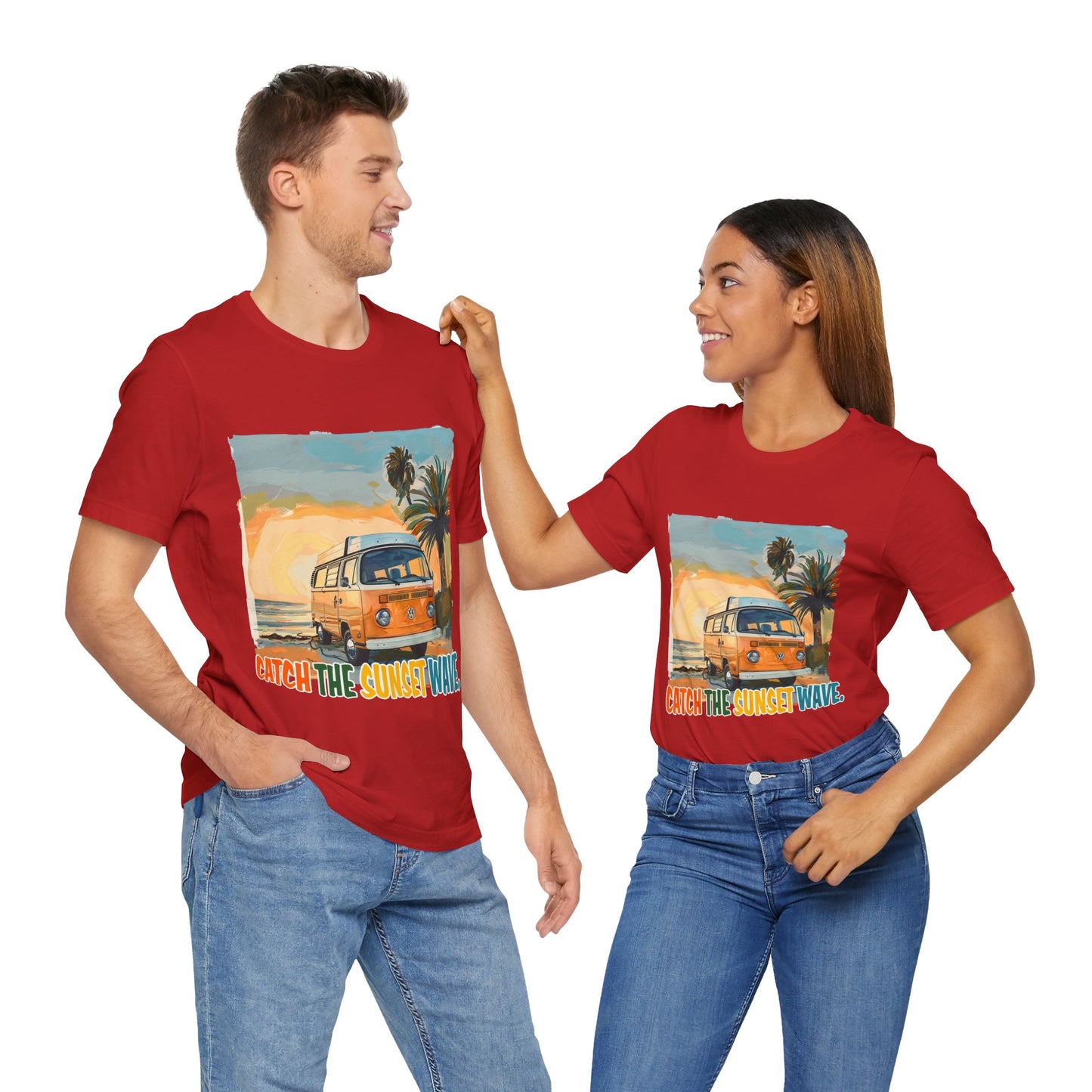 Catch the Sunset Wave Unisex Tee - Vibrant Summer Vibes - Modern District