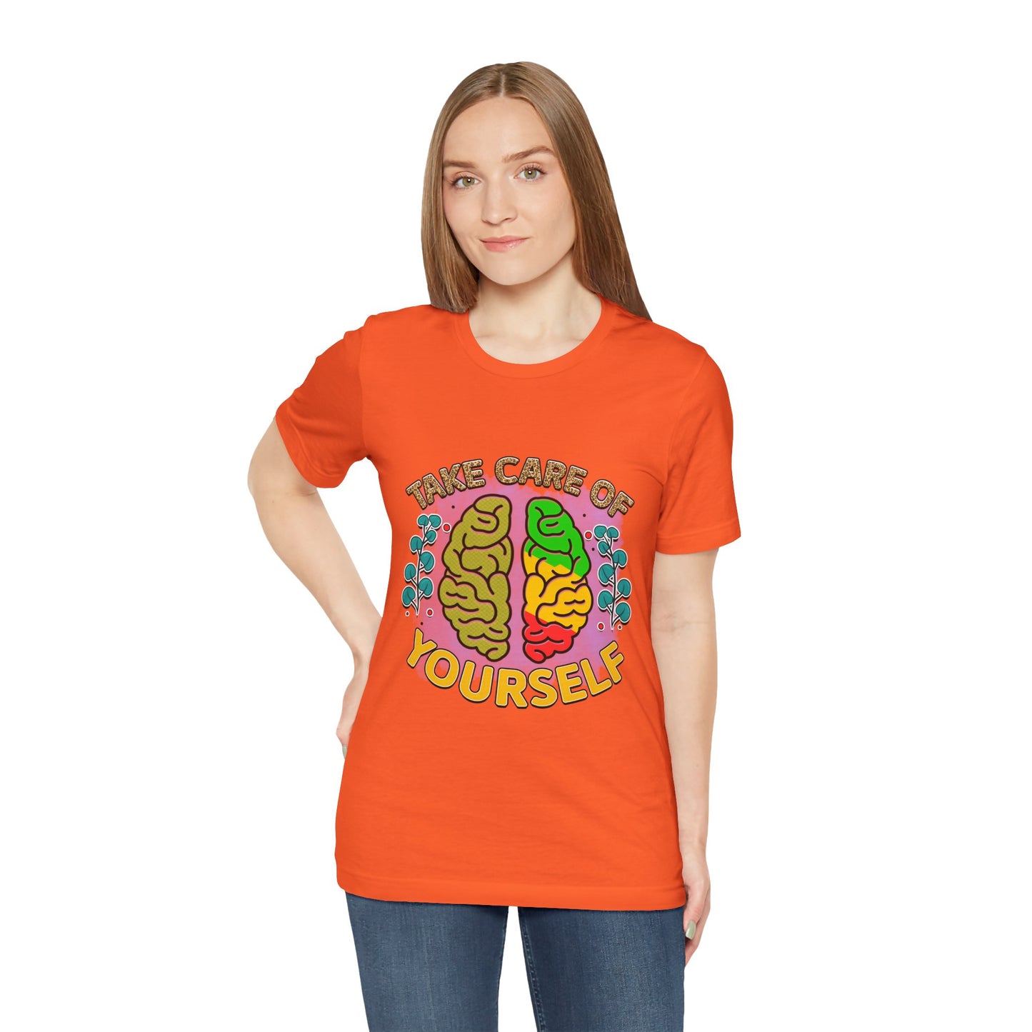 Take Care of Yourself Tee - Unisex Inspirational Jersey Short Sleeve Shirt