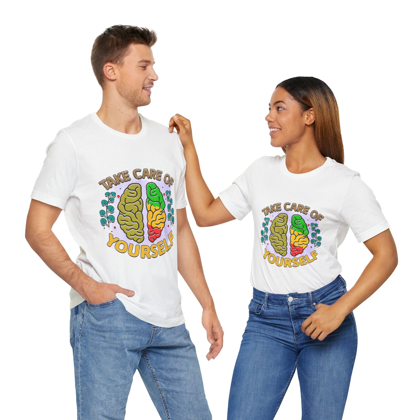 Take Care of Yourself Tee - Unisex Inspirational Jersey Short Sleeve Shirt
