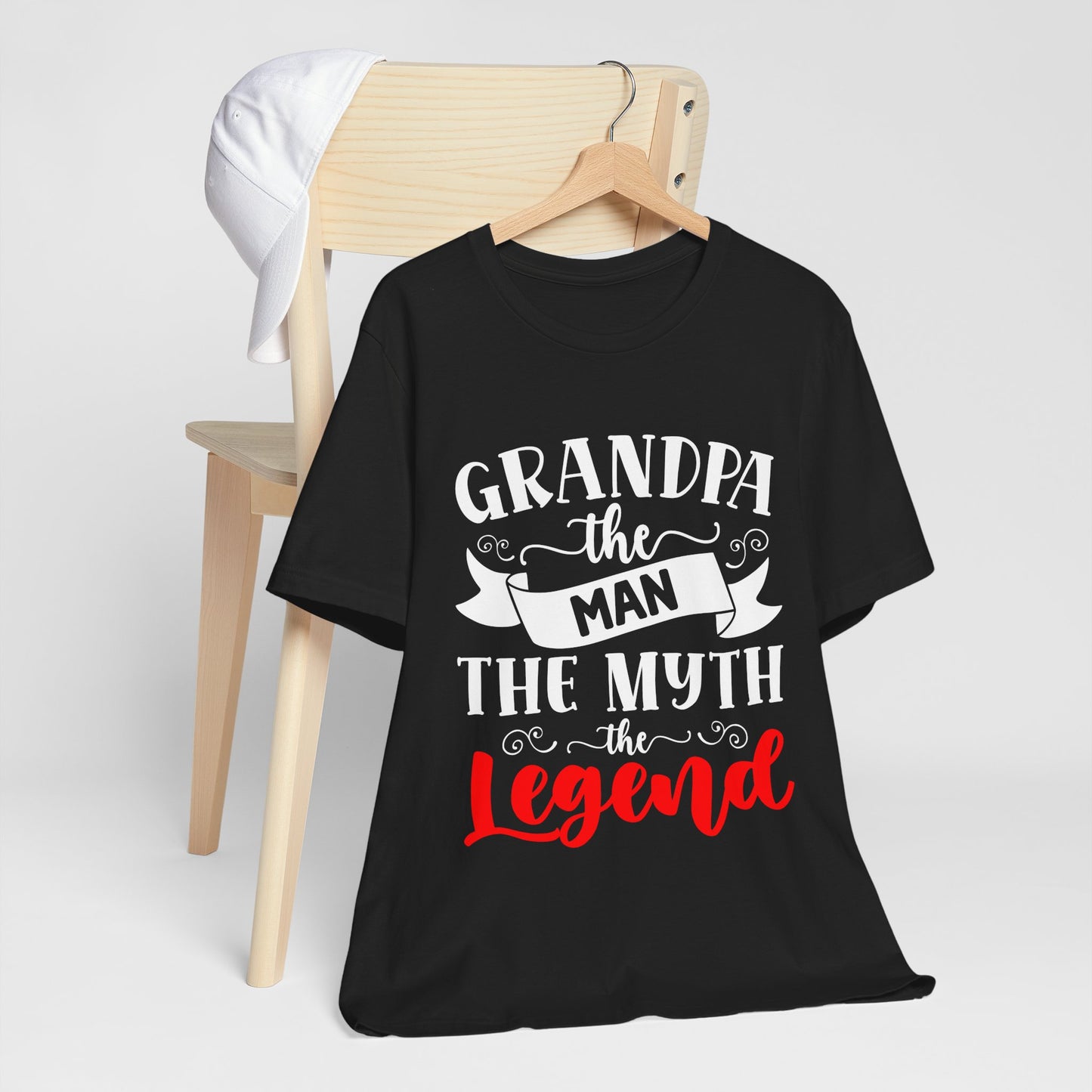 Grandpa The Man The Myth The Legend Tee - Unisex Jersey Short Sleeve T-Shirt for Father's Day & Gifts - Modern District