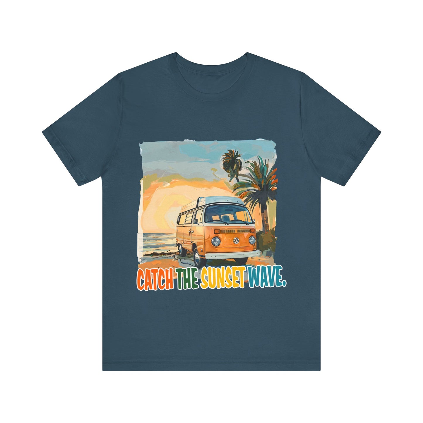 Catch the Sunset Wave Unisex Tee - Vibrant Summer Vibes - Modern District