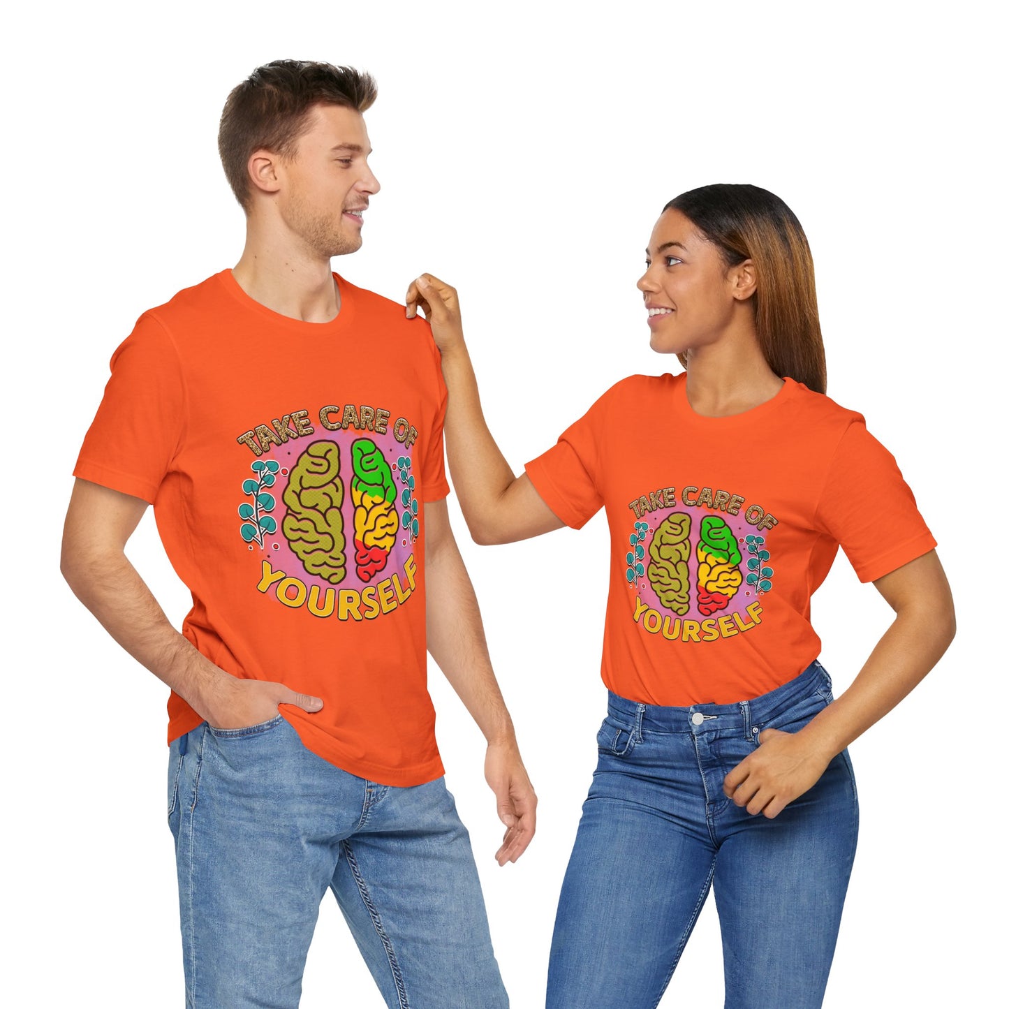 Take Care of Yourself Tee - Unisex Inspirational Jersey Short Sleeve Shirt