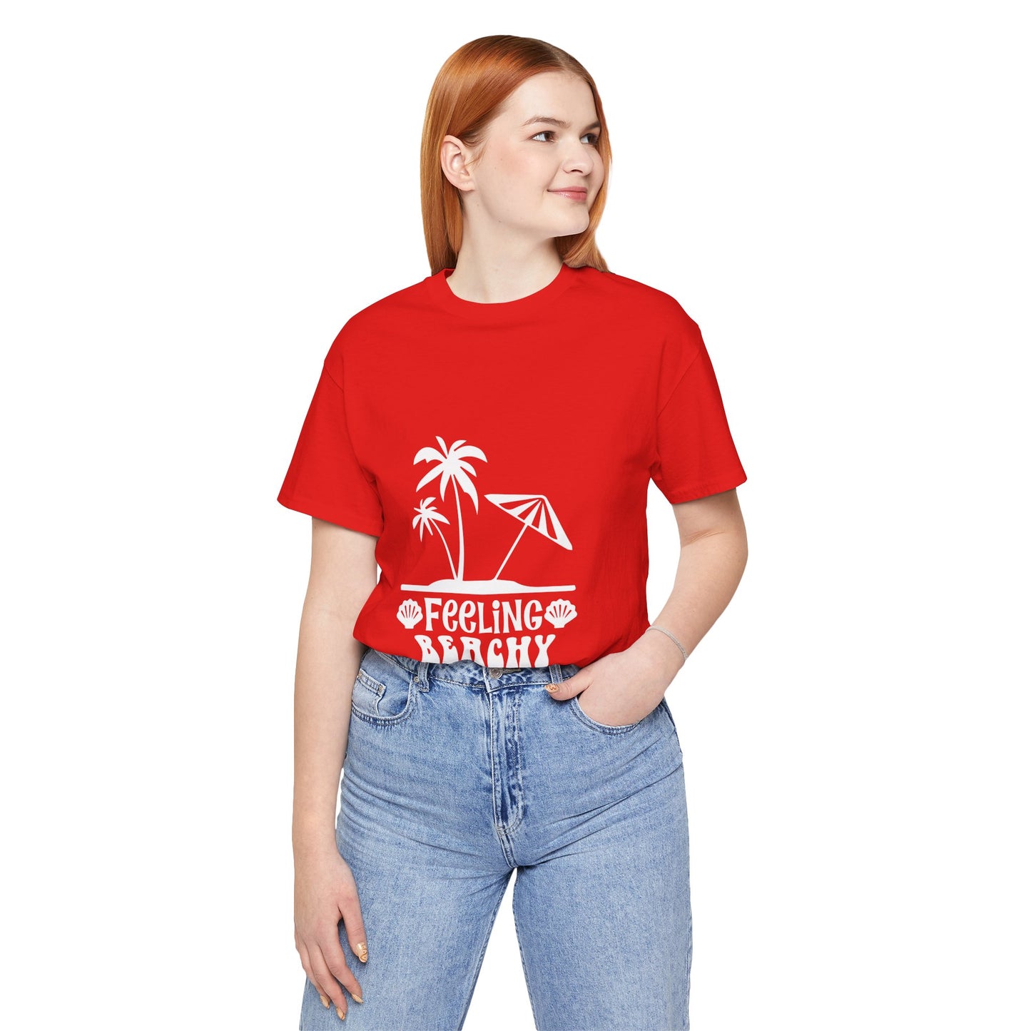Feeling Beachy Unisex Jersey Short Sleeve Tee - Summer Vibes T-Shirt - Modern District