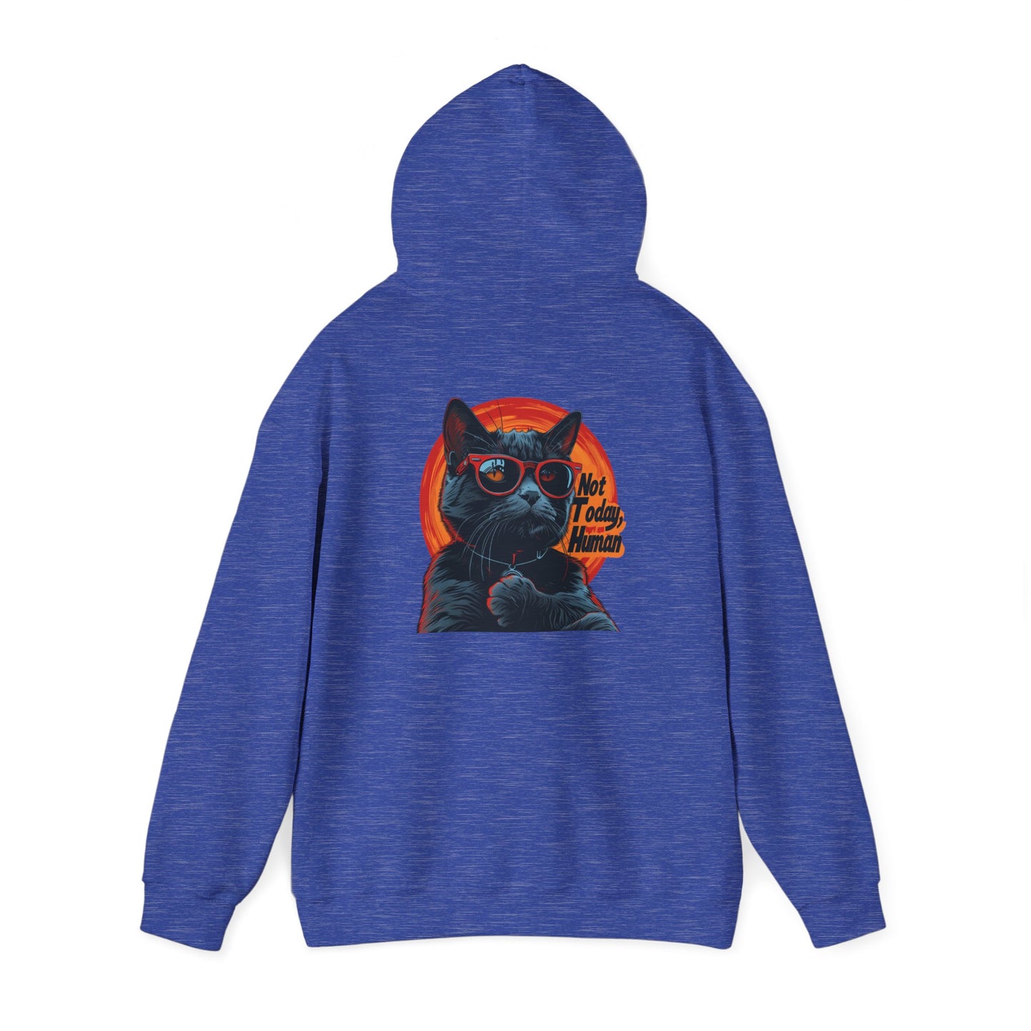 Not Today Human Unisex Hoodie - Funny Cat Design for Chill Days - Modern District