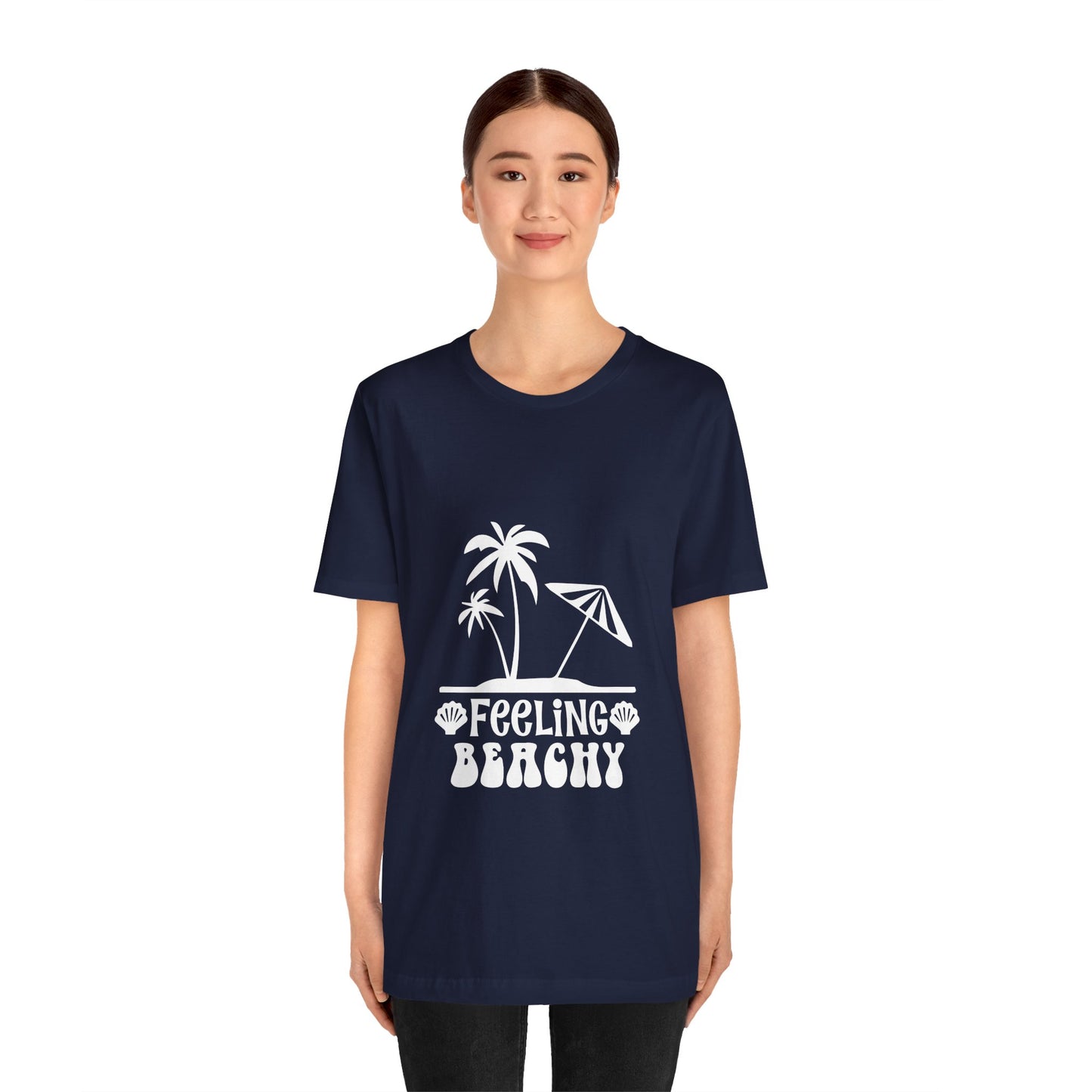 Feeling Beachy Unisex Jersey Short Sleeve Tee - Summer Vibes T-Shirt - Modern District