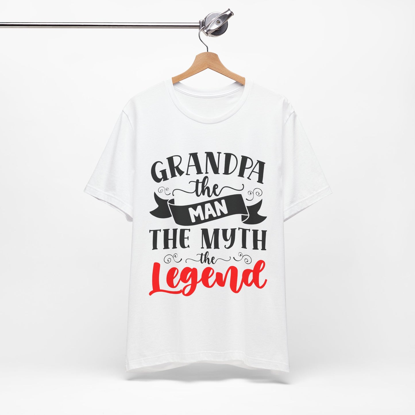 Grandpa The Man The Myth The Legend Tee - Unisex Jersey Short Sleeve T-Shirt for Father's Day & Gifts - Modern District