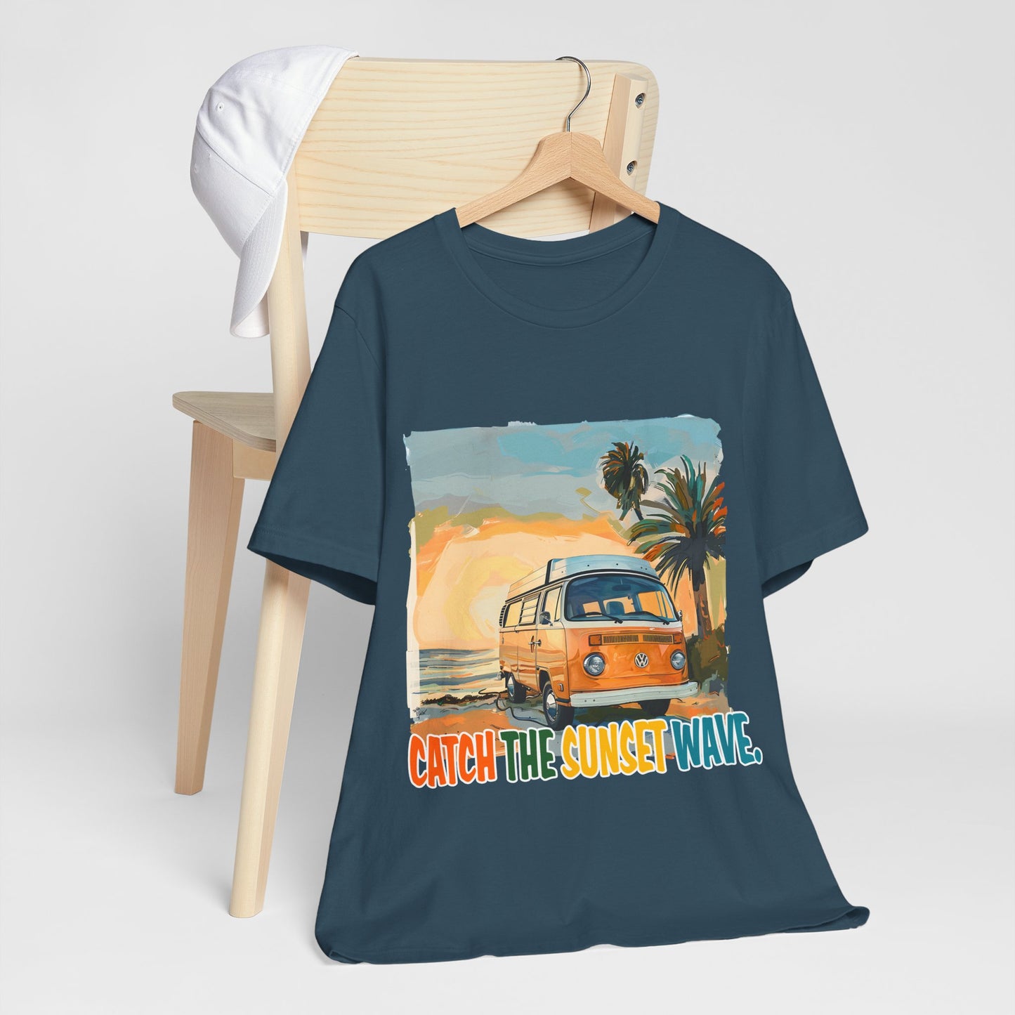 Catch the Sunset Wave Unisex Tee - Vibrant Summer Vibes - Modern District