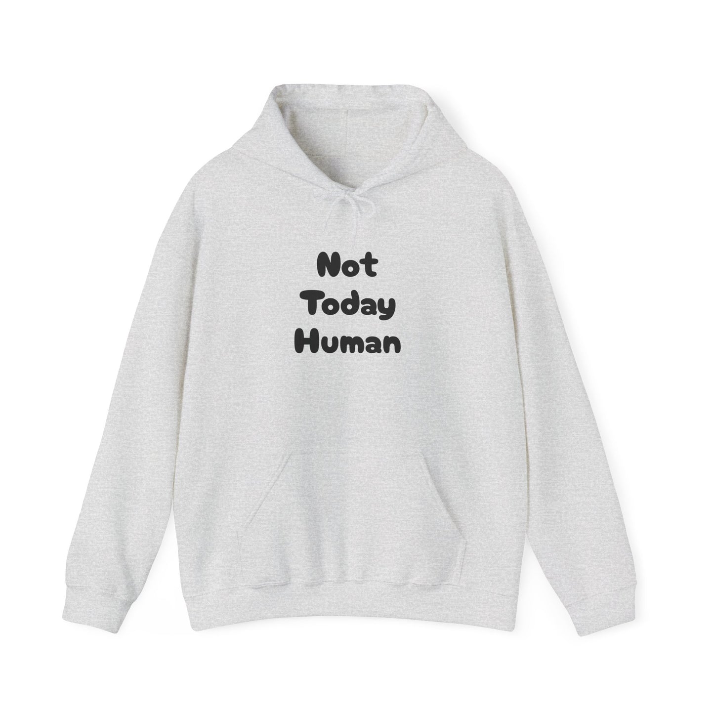 Not Today Human Unisex Hoodie - Funny Cat Design for Chill Days - Modern District