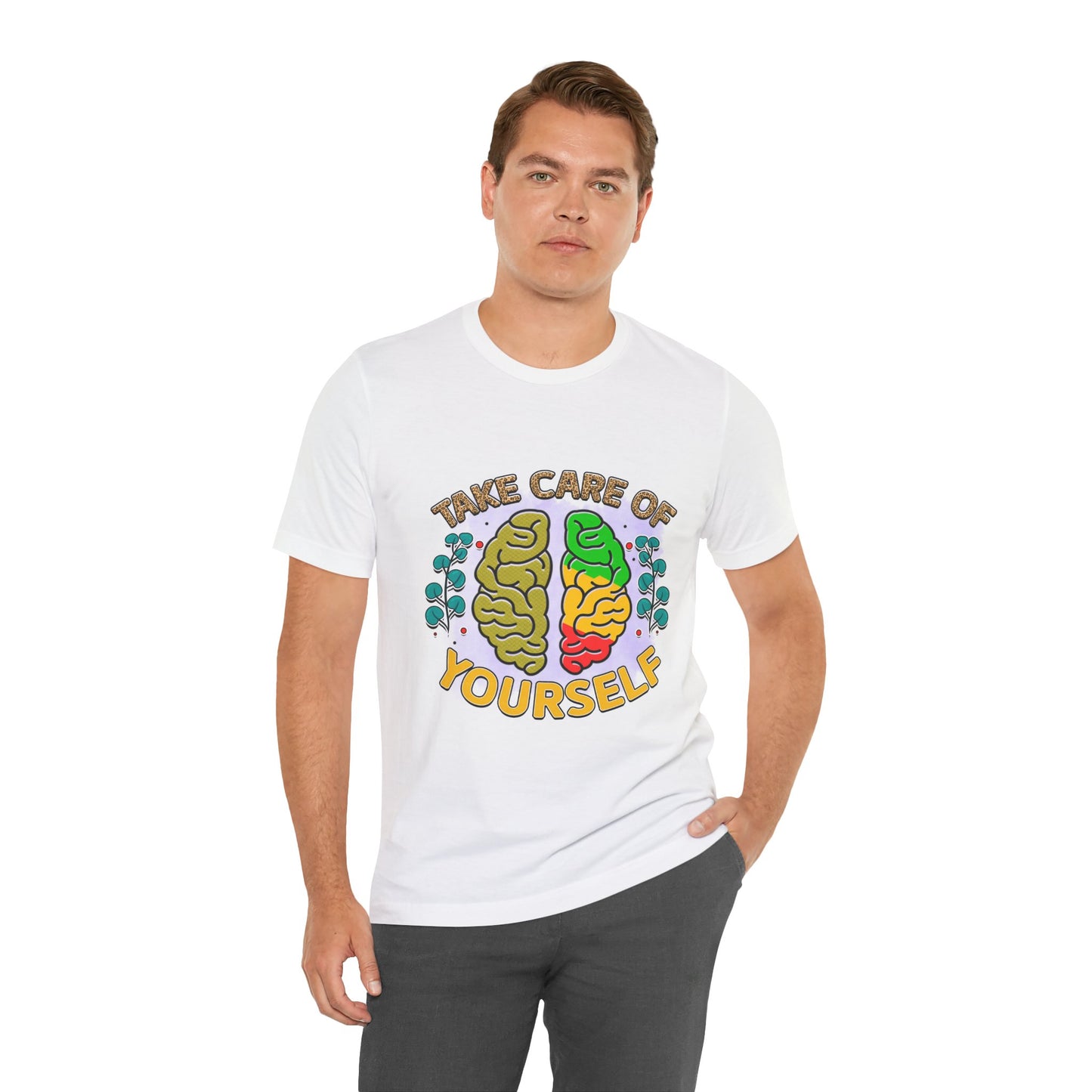 Take Care of Yourself Tee - Unisex Inspirational Jersey Short Sleeve Shirt