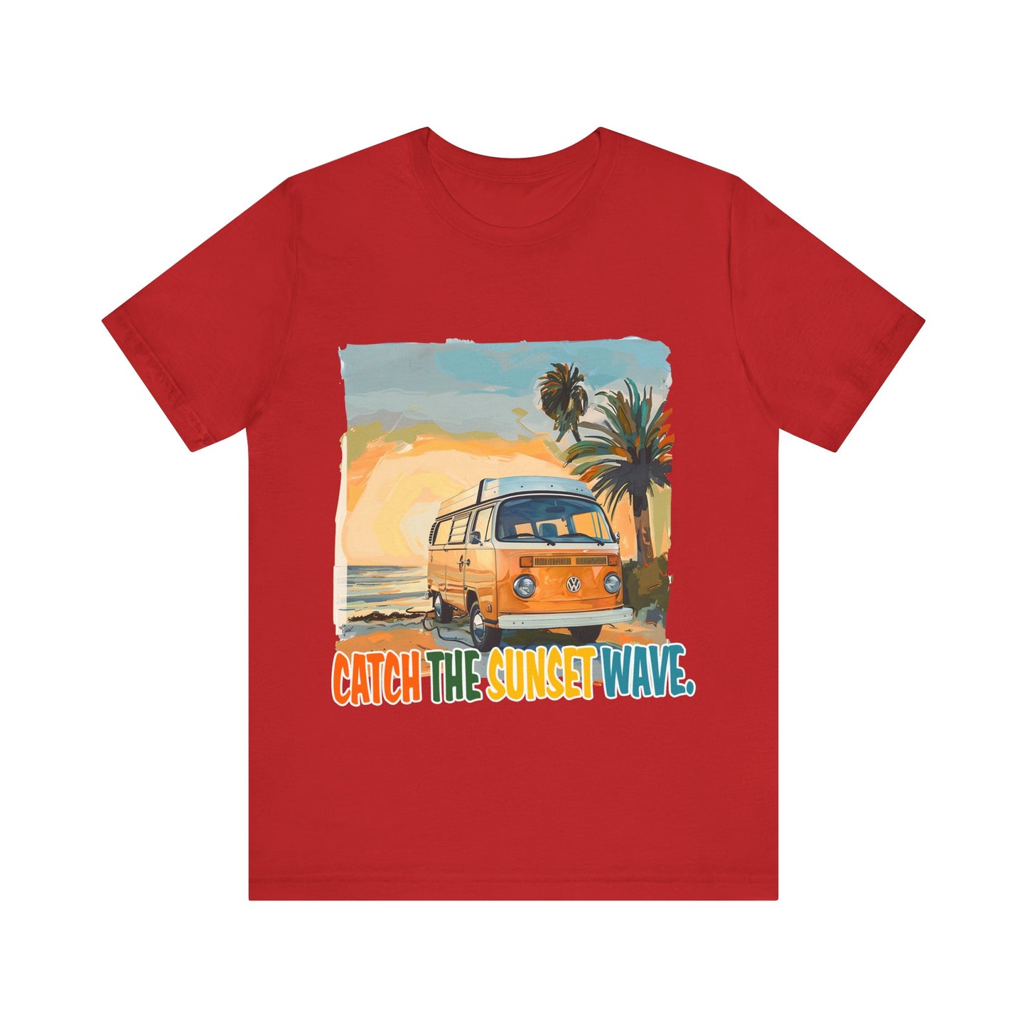 Catch the Sunset Wave Unisex Tee - Vibrant Summer Vibes - Modern District