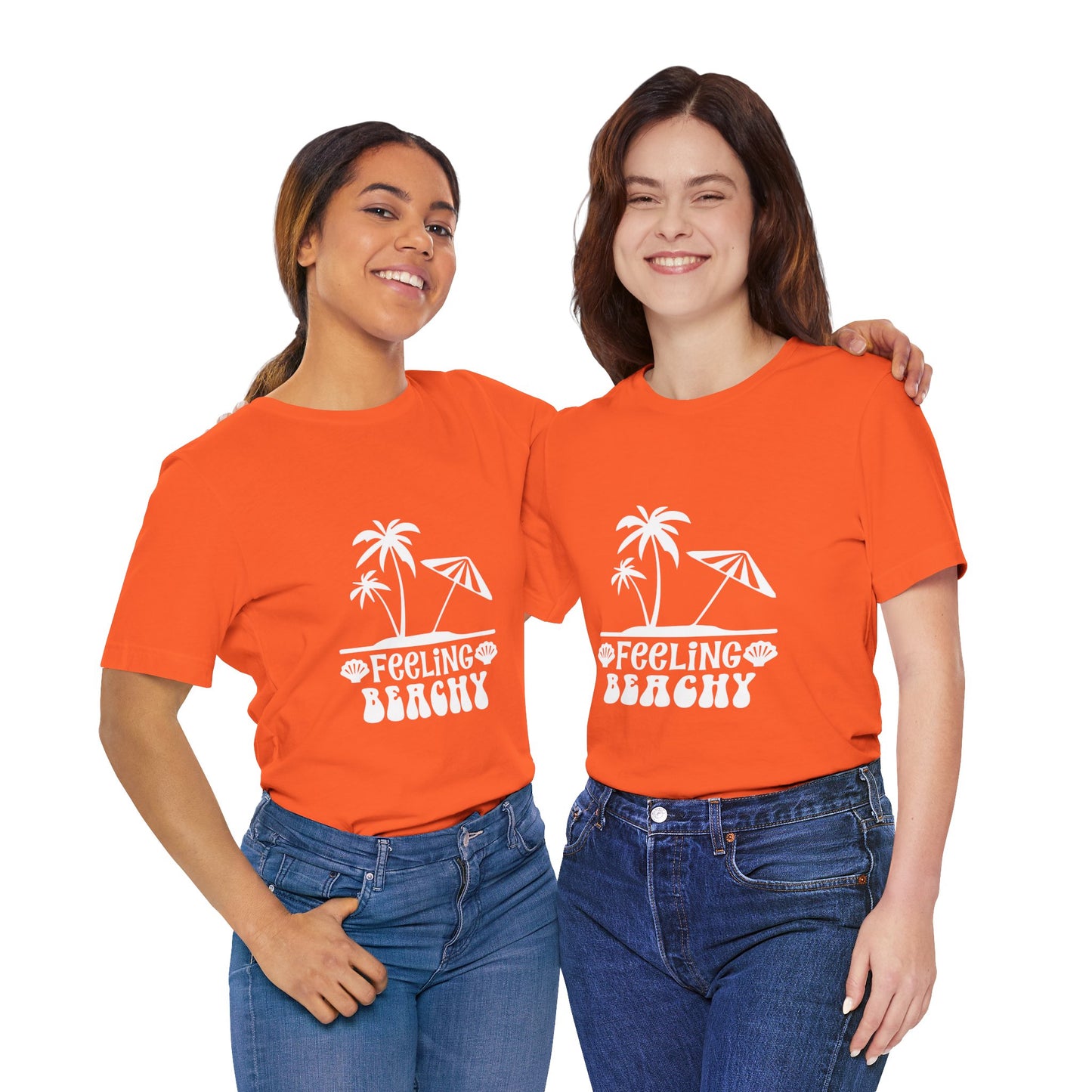 Feeling Beachy Unisex Jersey Short Sleeve Tee - Summer Vibes T-Shirt - Modern District