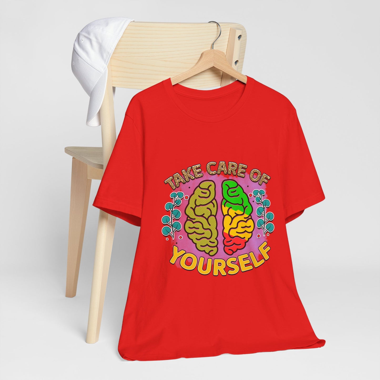 Take Care of Yourself Tee - Unisex Inspirational Jersey Short Sleeve Shirt