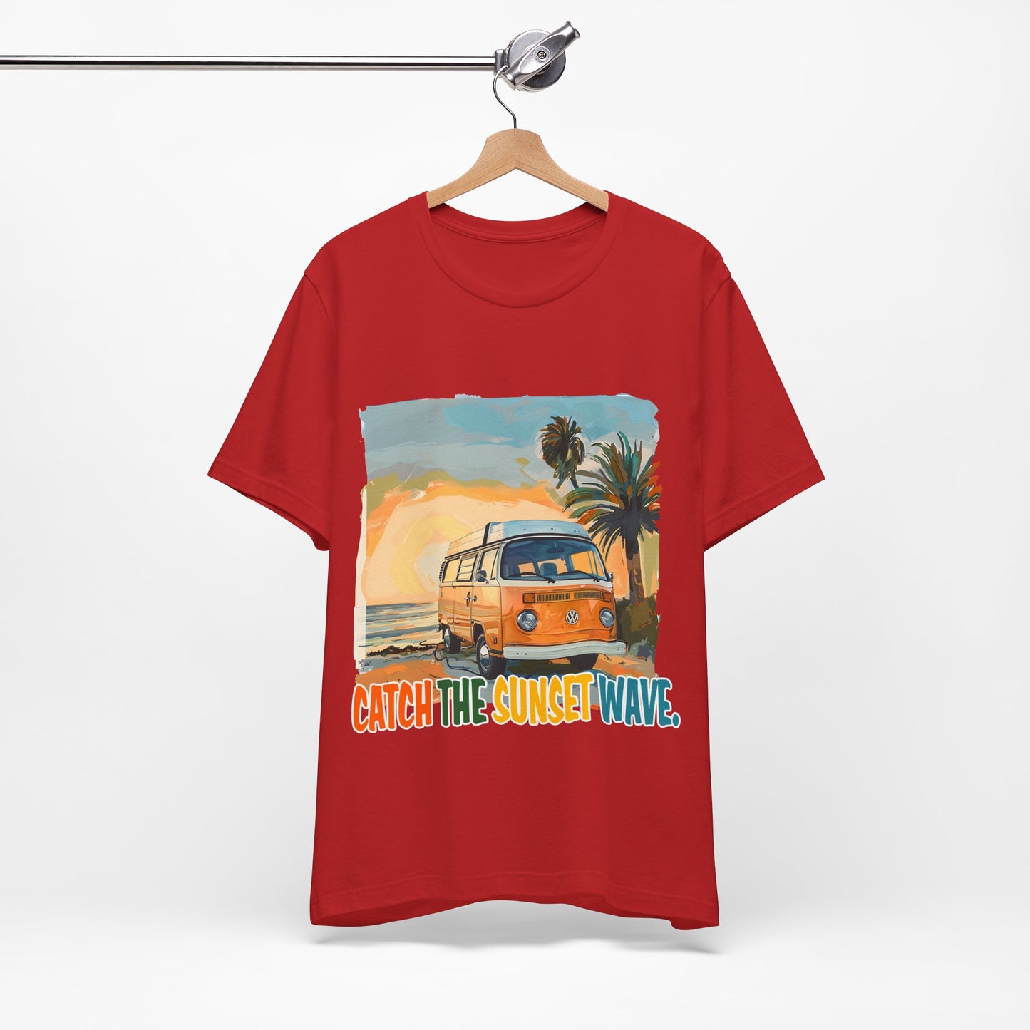 Catch the Sunset Wave Unisex Tee - Vibrant Summer Vibes - Modern District