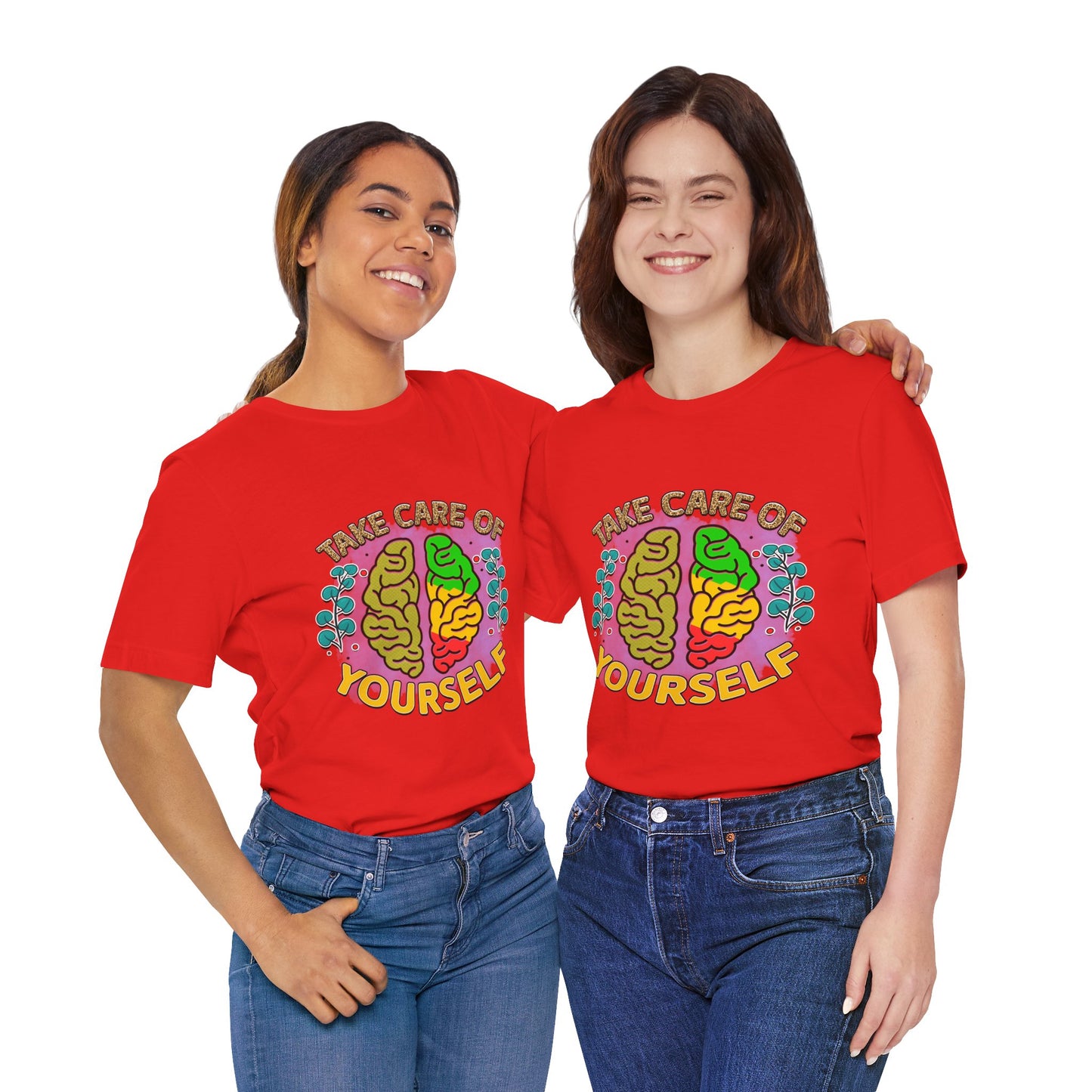 Take Care of Yourself Tee - Unisex Inspirational Jersey Short Sleeve Shirt