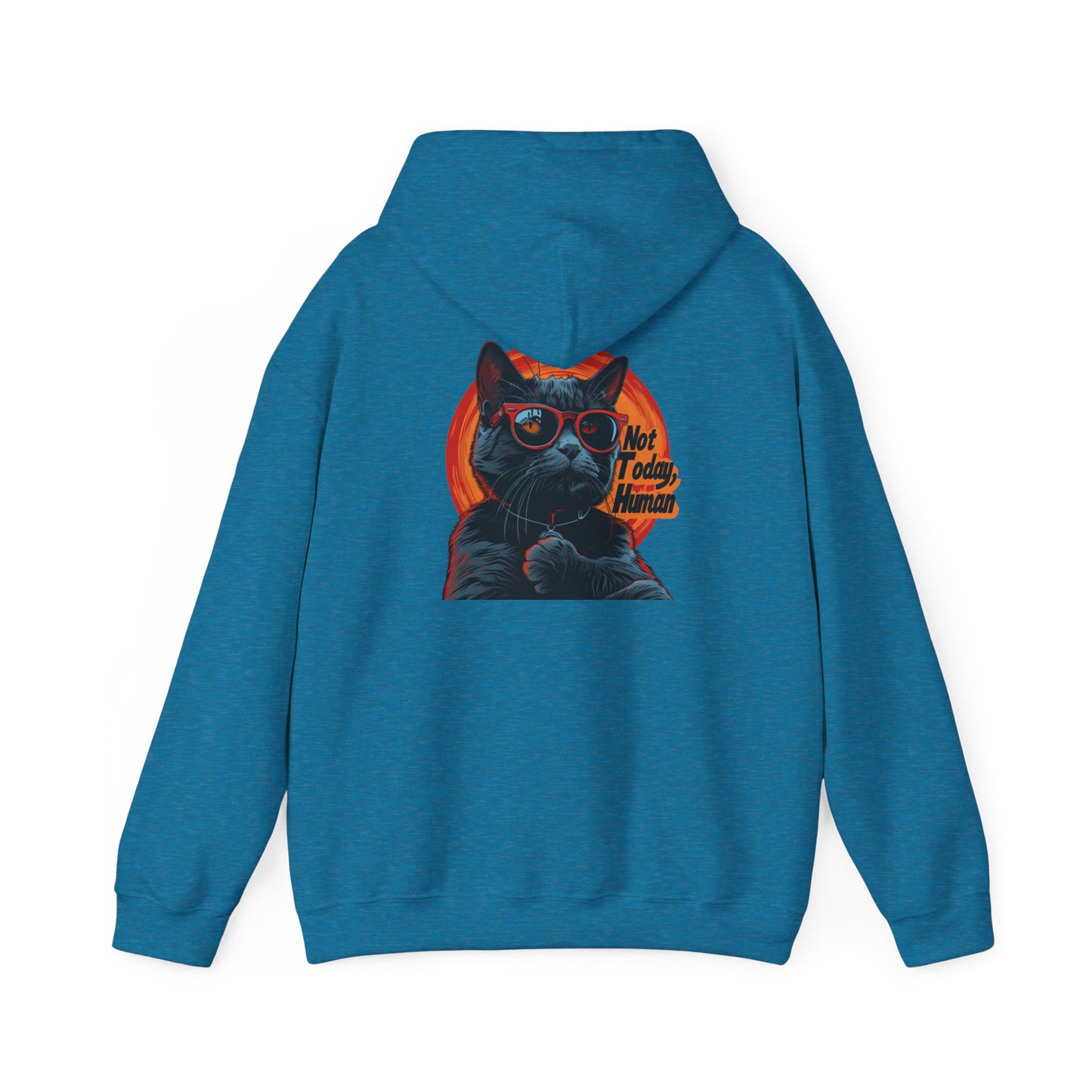 Not Today Human Unisex Hoodie - Funny Cat Design for Chill Days - Modern District