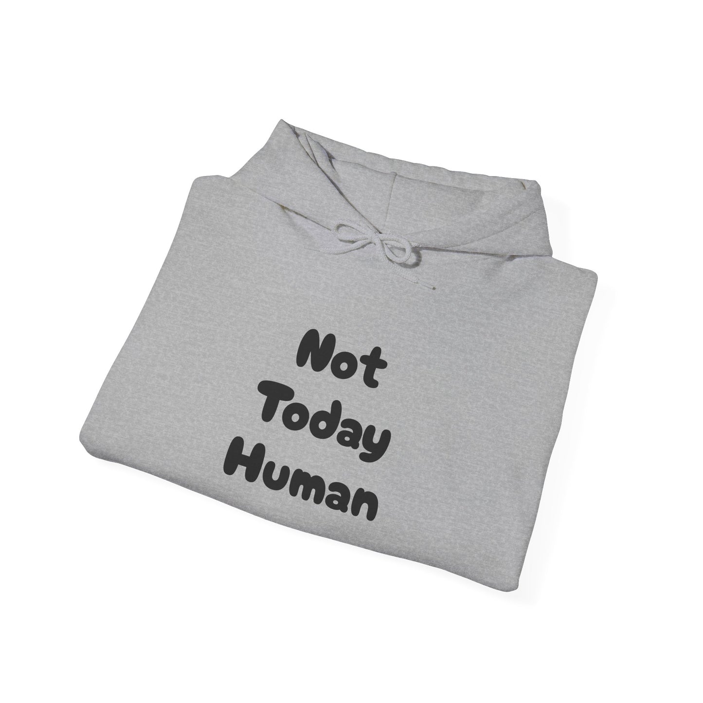 Not Today Human Unisex Hoodie - Funny Cat Design for Chill Days - Modern District