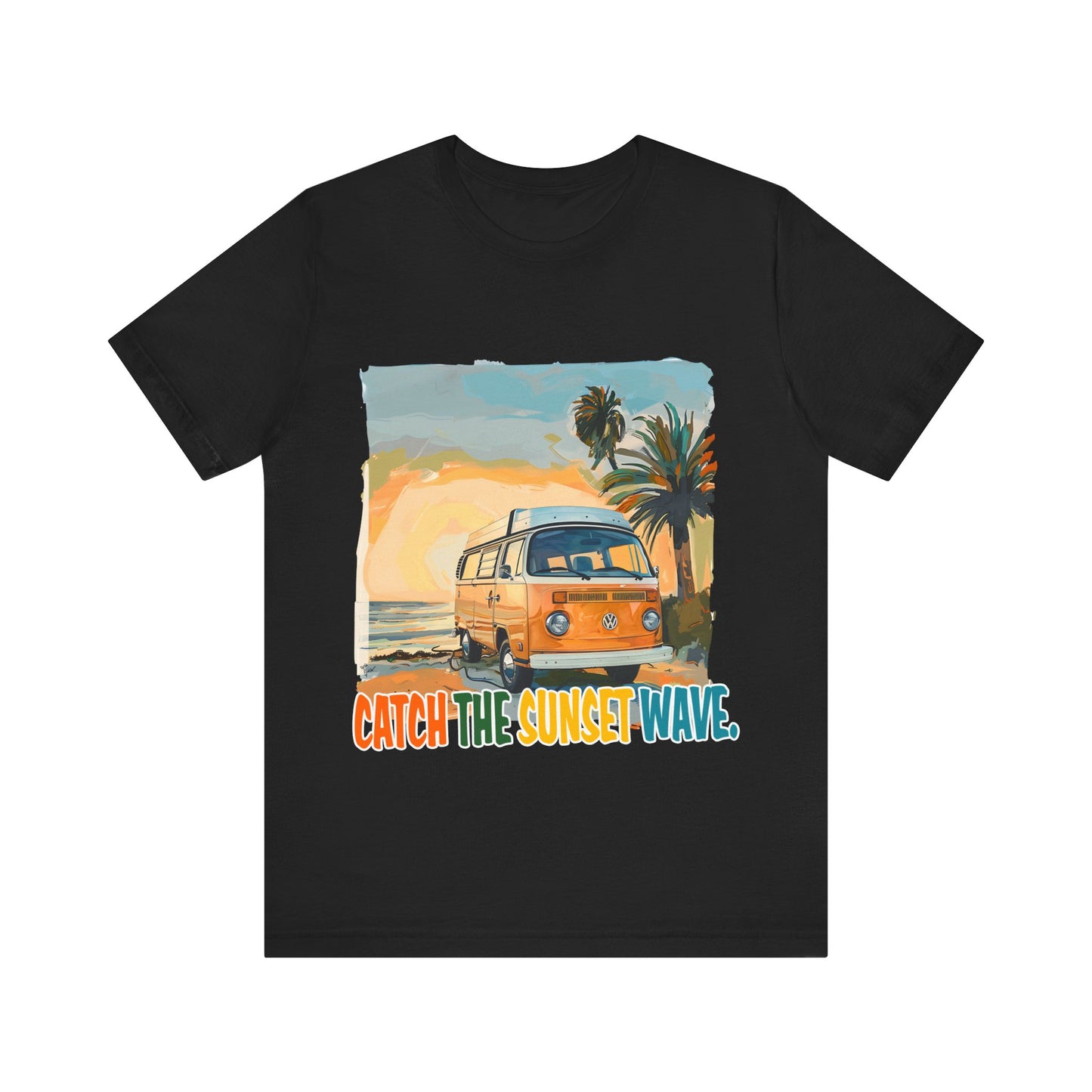 Catch the Sunset Wave Unisex Tee - Vibrant Summer Vibes - Modern District