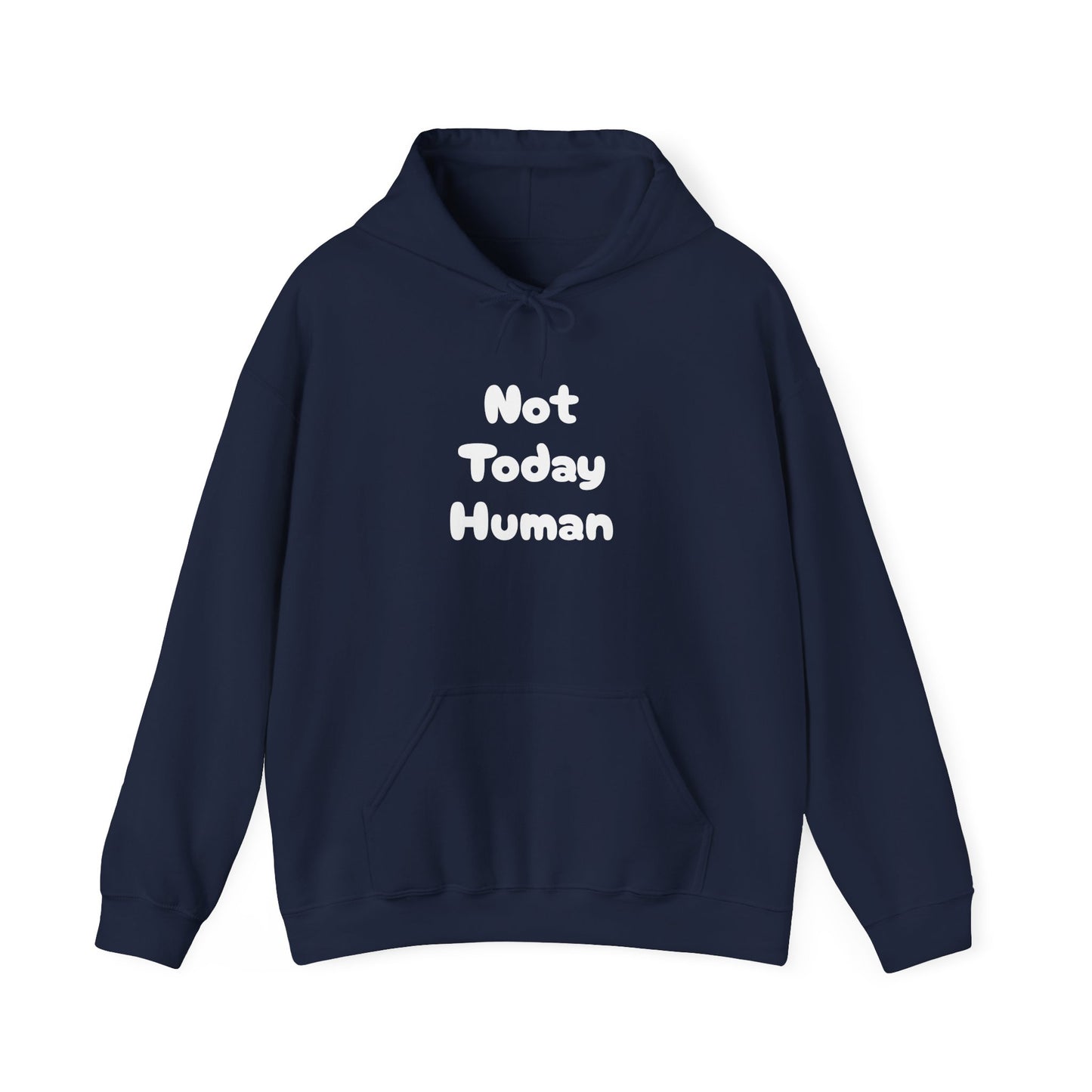 Not Today Human Unisex Hoodie - Funny Cat Design for Chill Days - Modern District