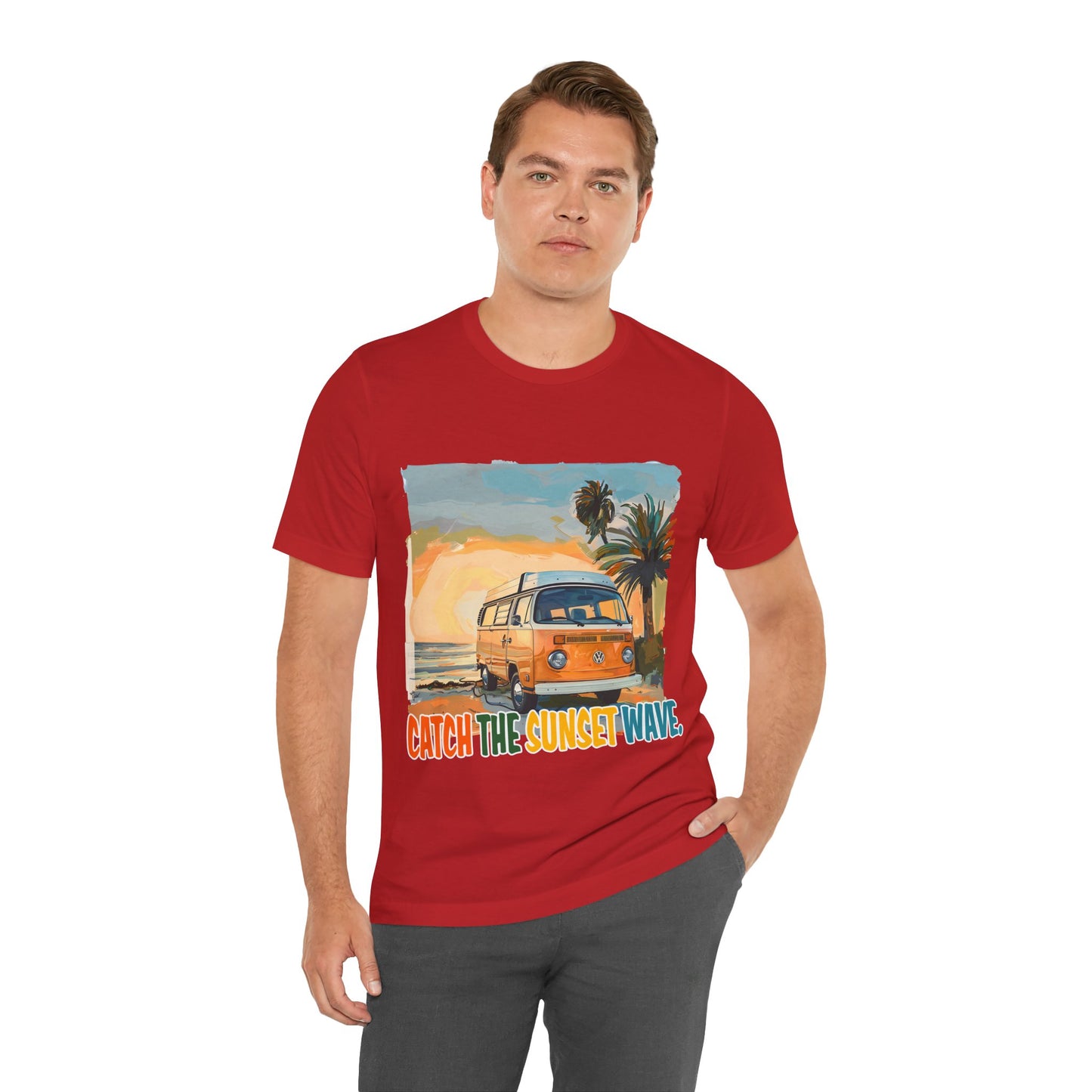 Catch the Sunset Wave Unisex Tee - Vibrant Summer Vibes - Modern District