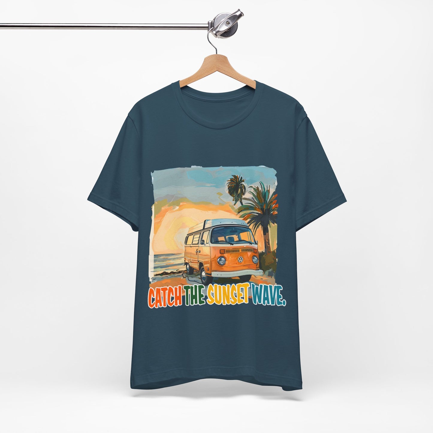 Catch the Sunset Wave Unisex Tee - Vibrant Summer Vibes - Modern District