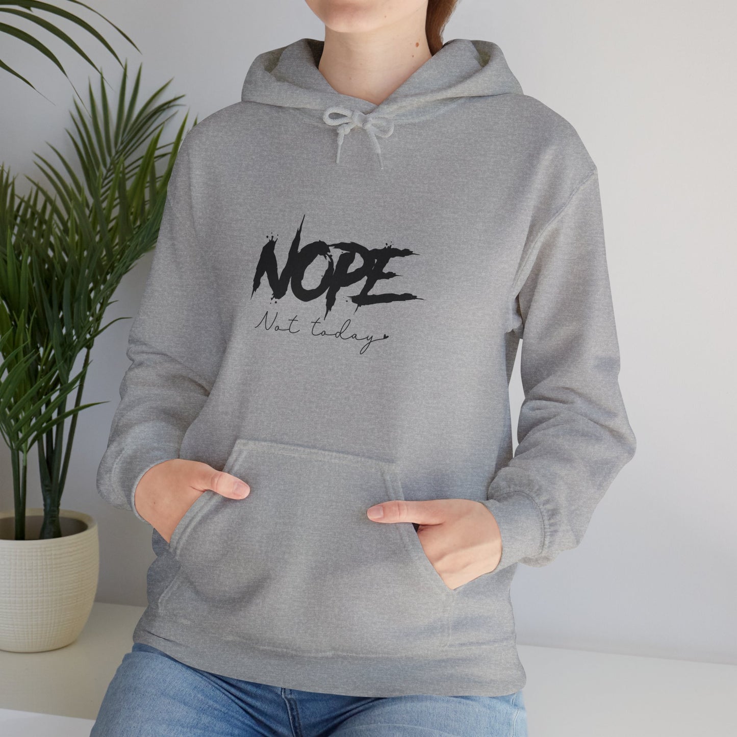 Beach Life Hooded Sweatshirt with NOPE Design - Perfect for Summer Vibes - Modern District