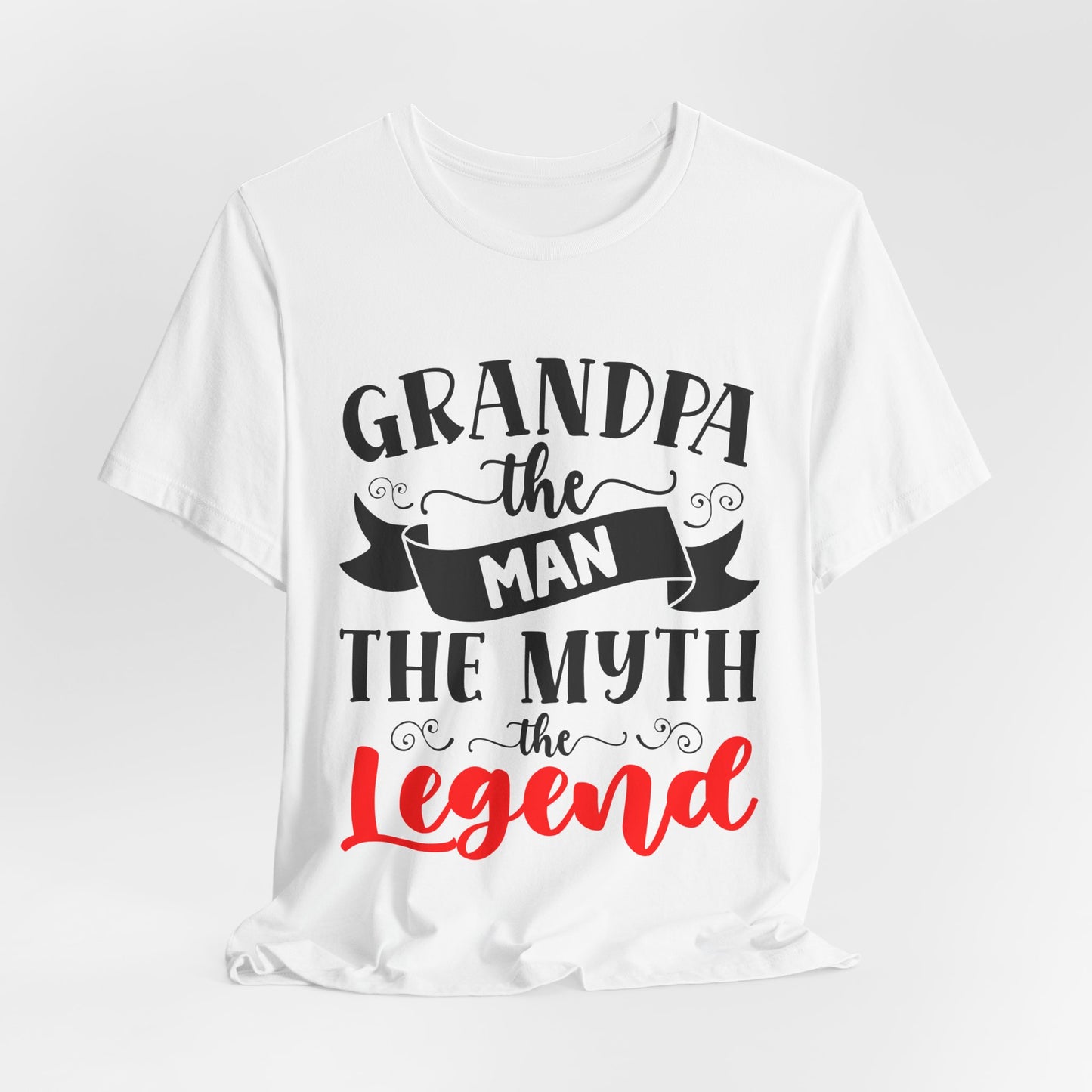 Grandpa The Man The Myth The Legend Tee - Unisex Jersey Short Sleeve T-Shirt for Father's Day & Gifts - Modern District