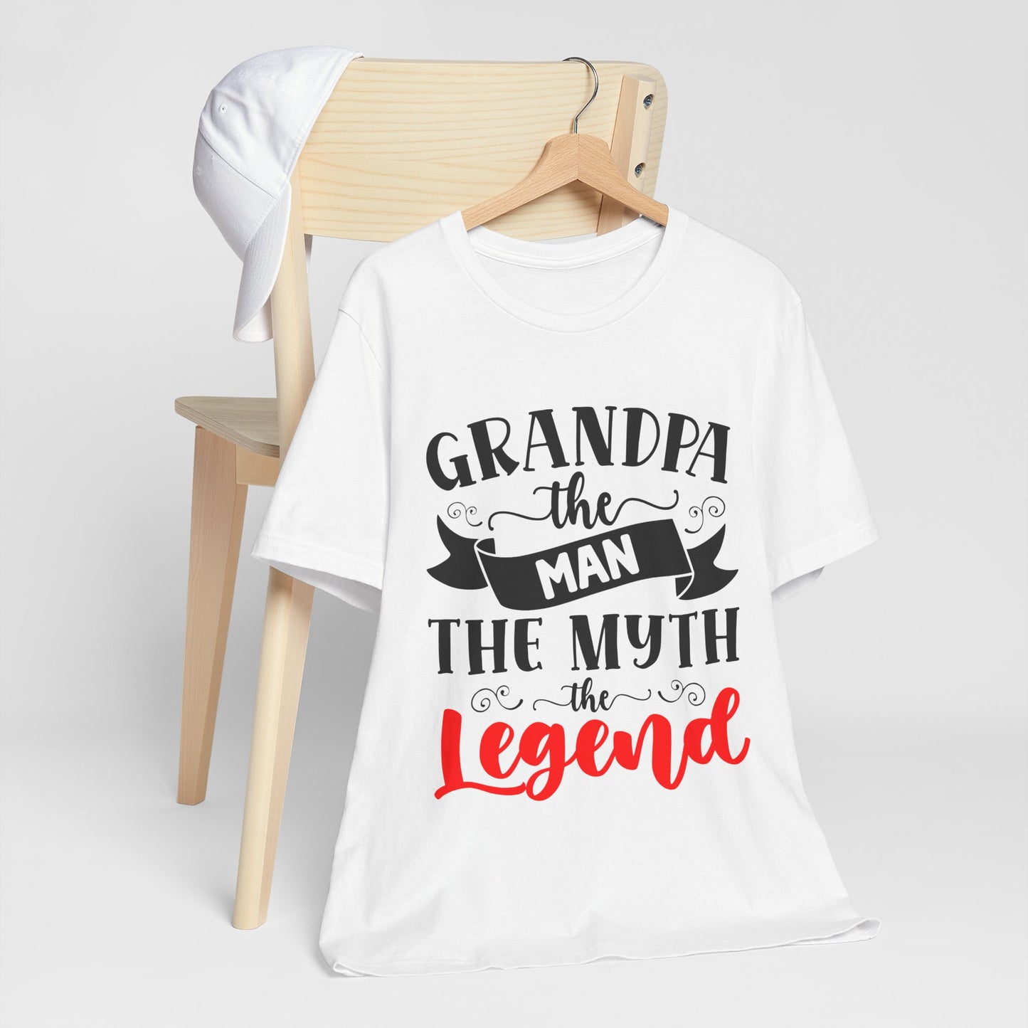 Grandpa The Man The Myth The Legend Tee - Unisex Jersey Short Sleeve T-Shirt for Father's Day & Gifts - Modern District