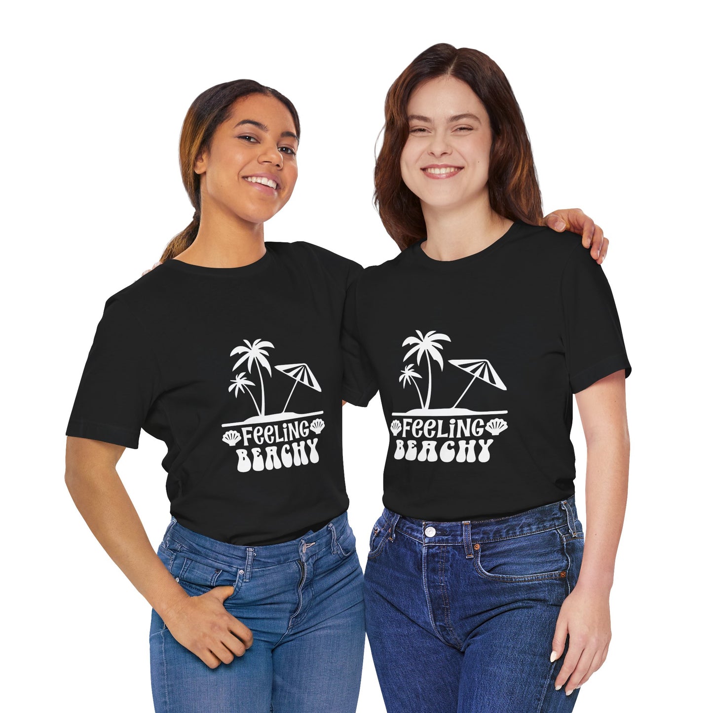 Feeling Beachy Unisex Jersey Short Sleeve Tee - Summer Vibes T-Shirt - Modern District