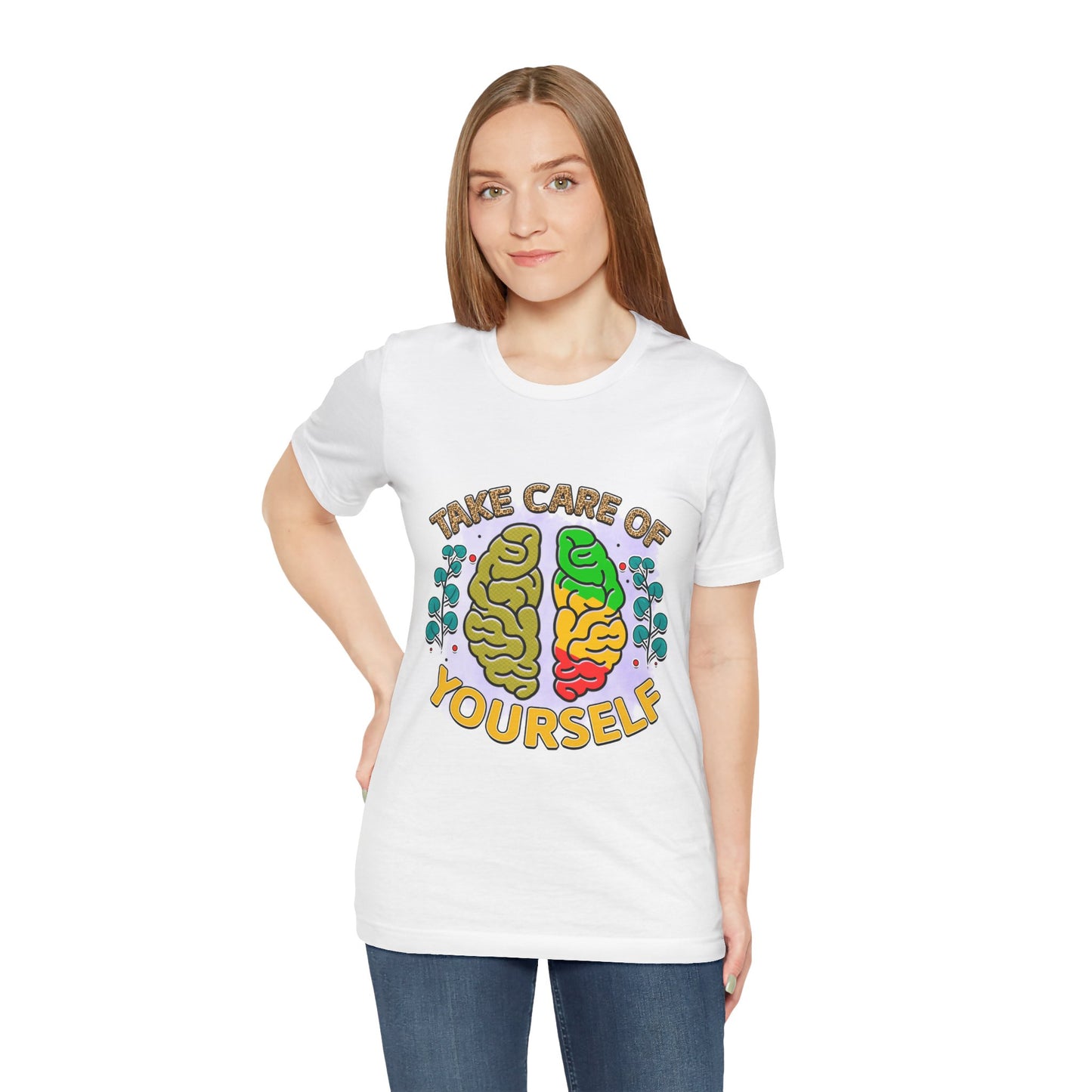 Take Care of Yourself Tee - Unisex Inspirational Jersey Short Sleeve Shirt