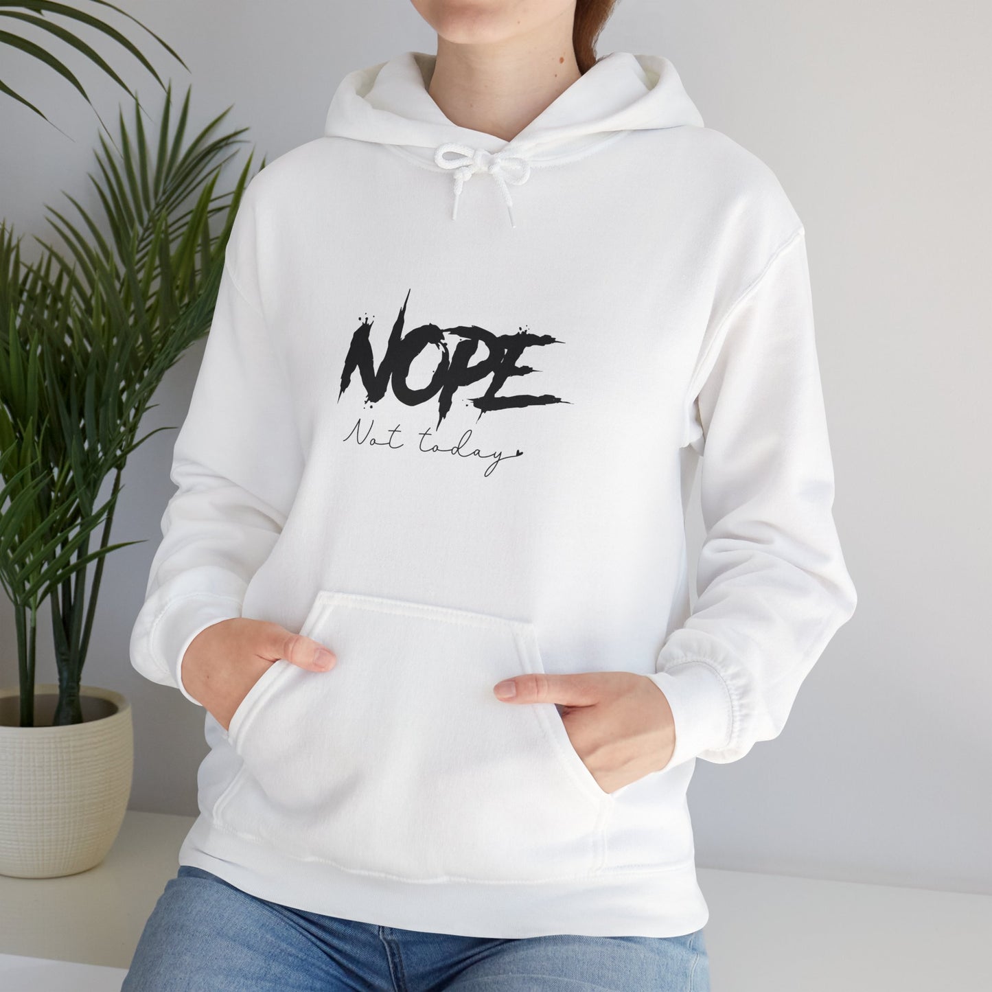 Beach Life Hooded Sweatshirt with NOPE Design - Perfect for Summer Vibes - Modern District