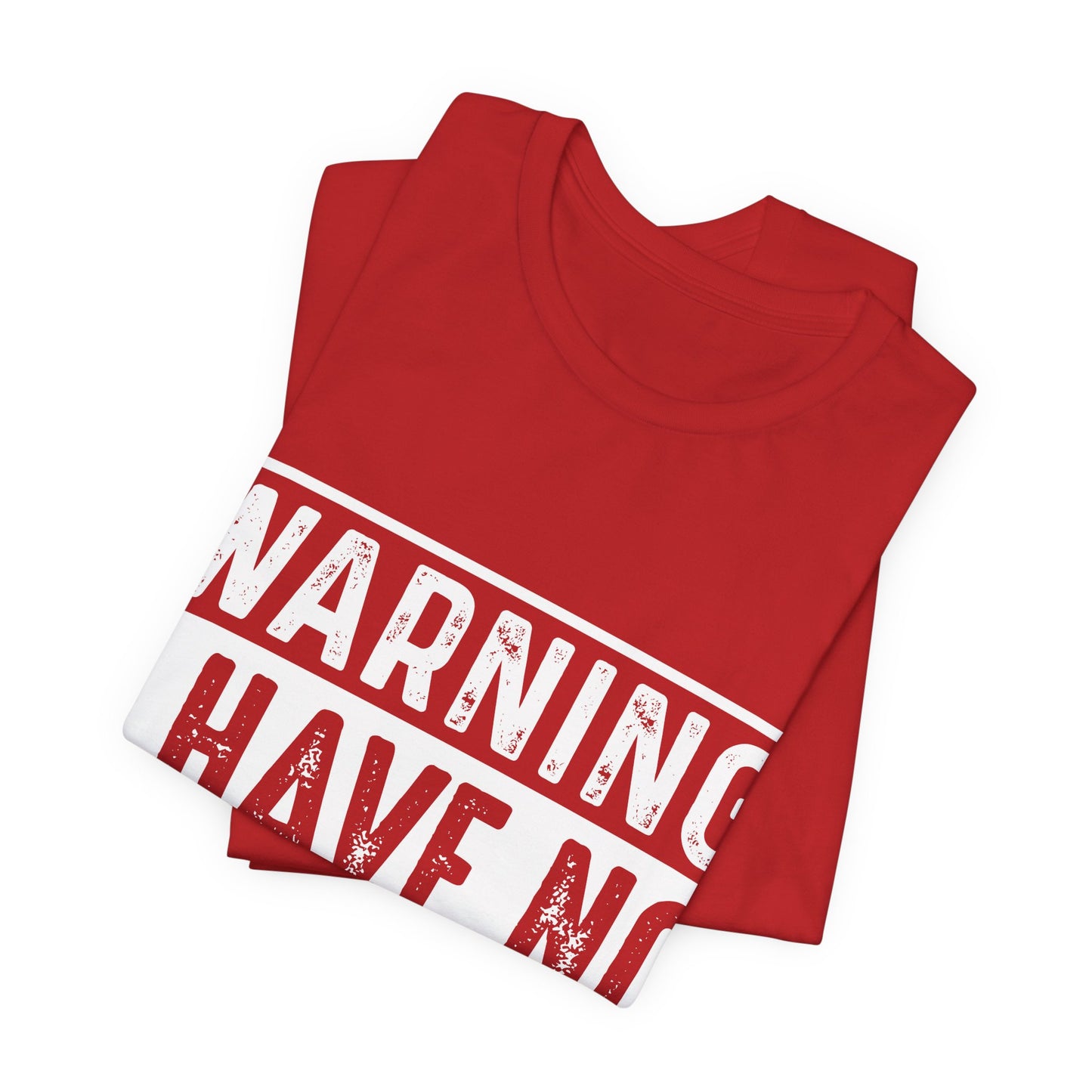 "Warning: I Have No Filter" Unisex Jersey Tee - Fun Statement T-Shirt for Casual Wear - Modern District