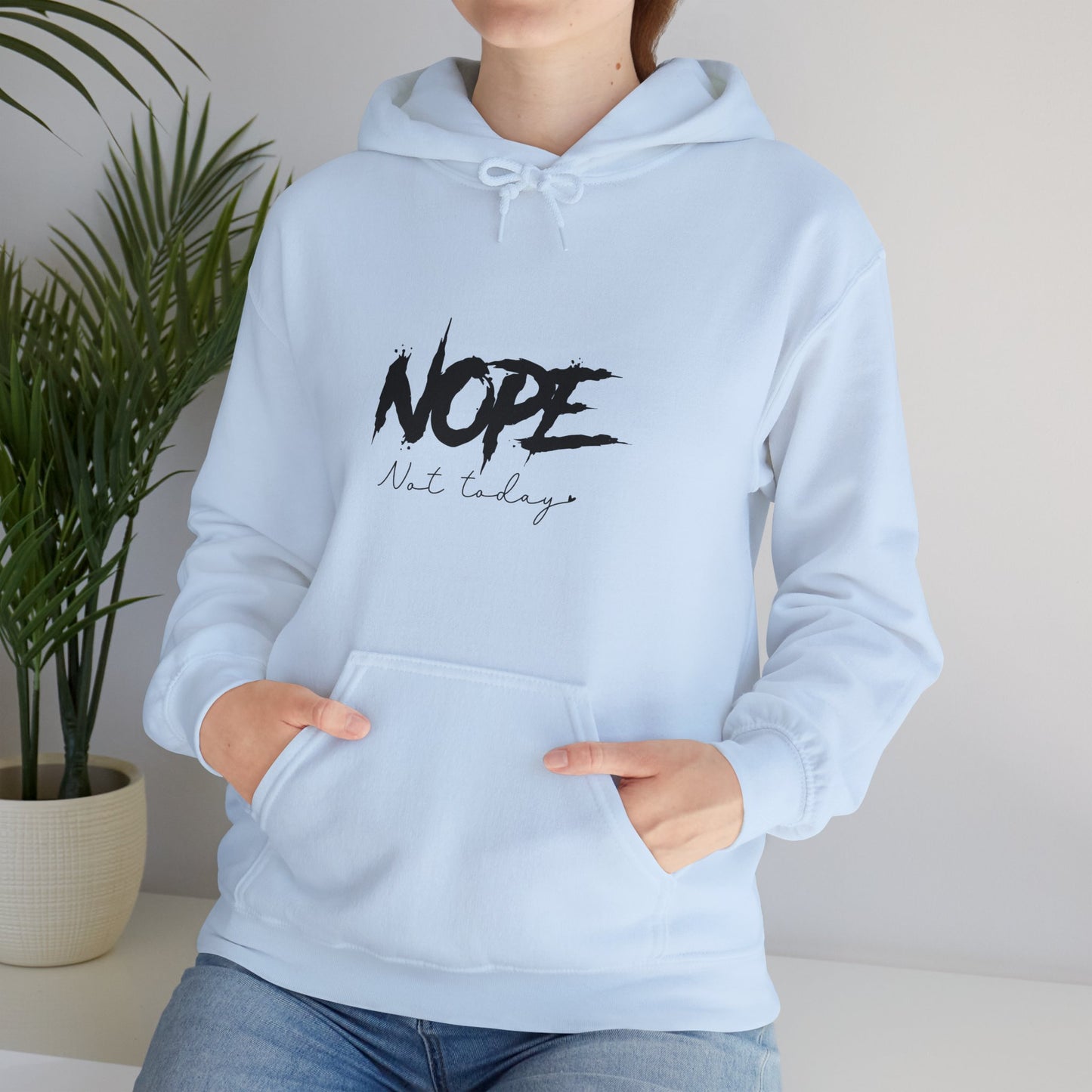 Beach Life Hooded Sweatshirt with NOPE Design - Perfect for Summer Vibes - Modern District
