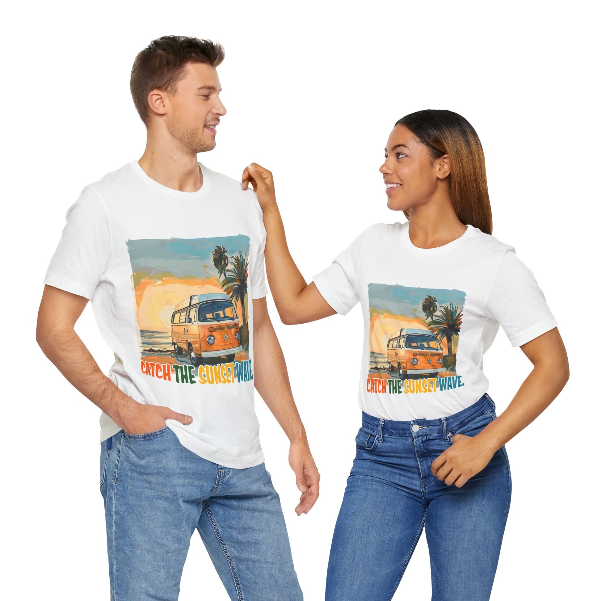 Catch the Sunset Wave Unisex Tee - Vibrant Summer Vibes - Modern District