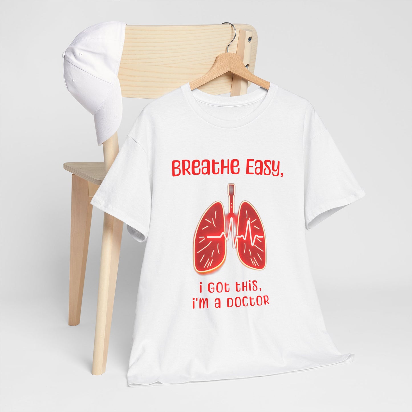 Doctor Inspired Unisex Heavy Cotton Tee - "Breathe Easy, I Got This"