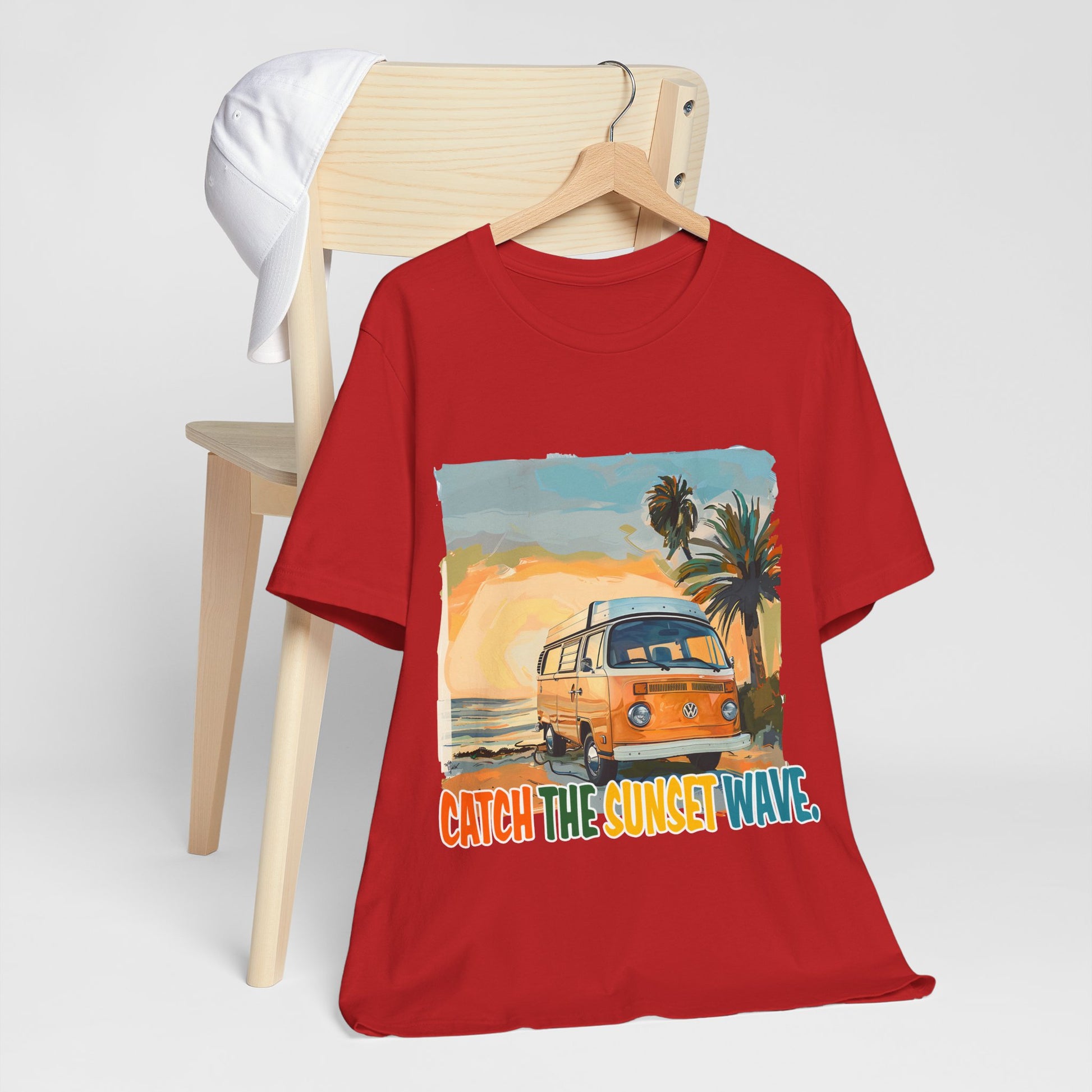Catch the Sunset Wave Unisex Tee - Vibrant Summer Vibes - Modern District