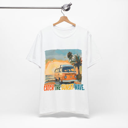 Catch the Sunset Wave Unisex Tee - Vibrant Summer Vibes - Modern District