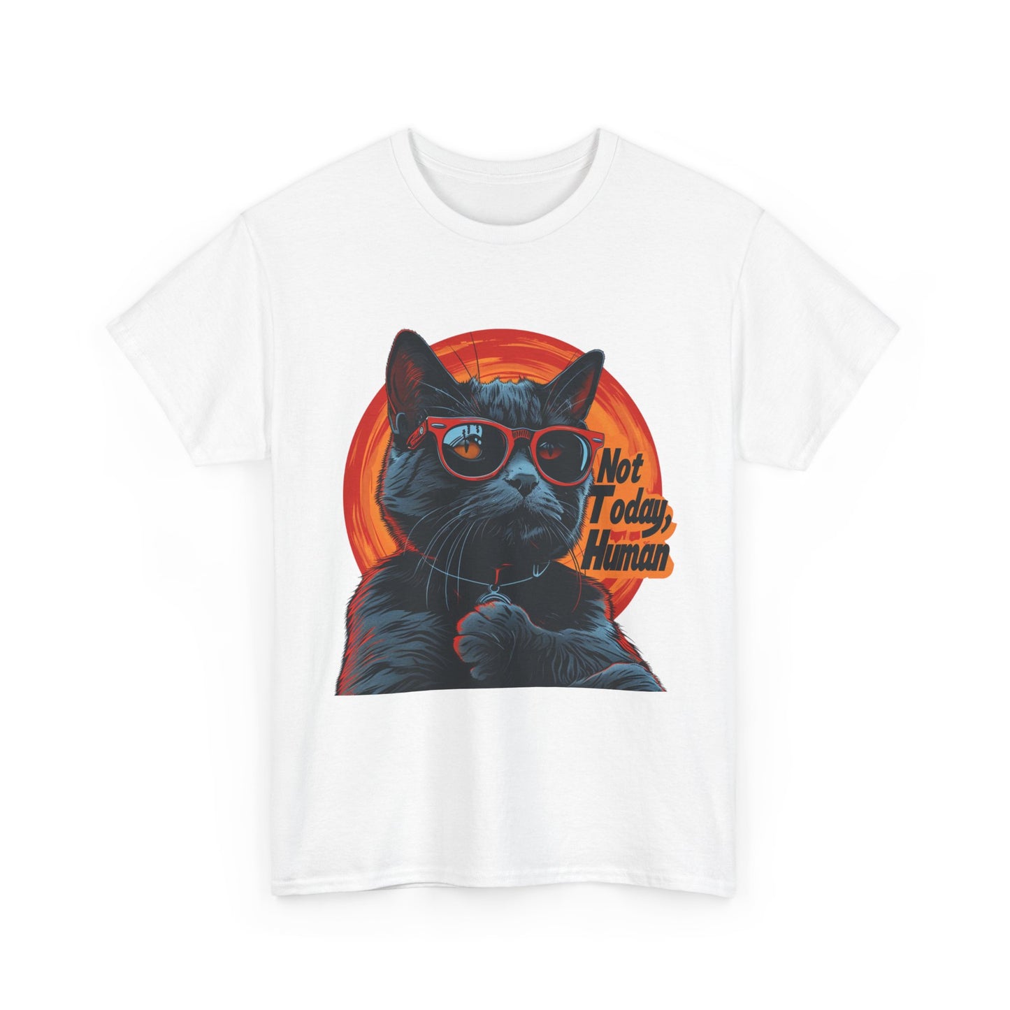 Cat Not Today Human Tee