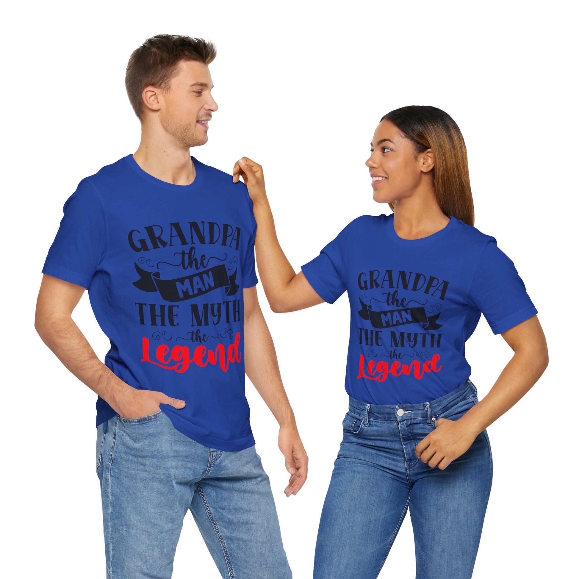 Grandpa The Man The Myth The Legend Tee - Unisex Jersey Short Sleeve T-Shirt for Father's Day & Gifts - Modern District