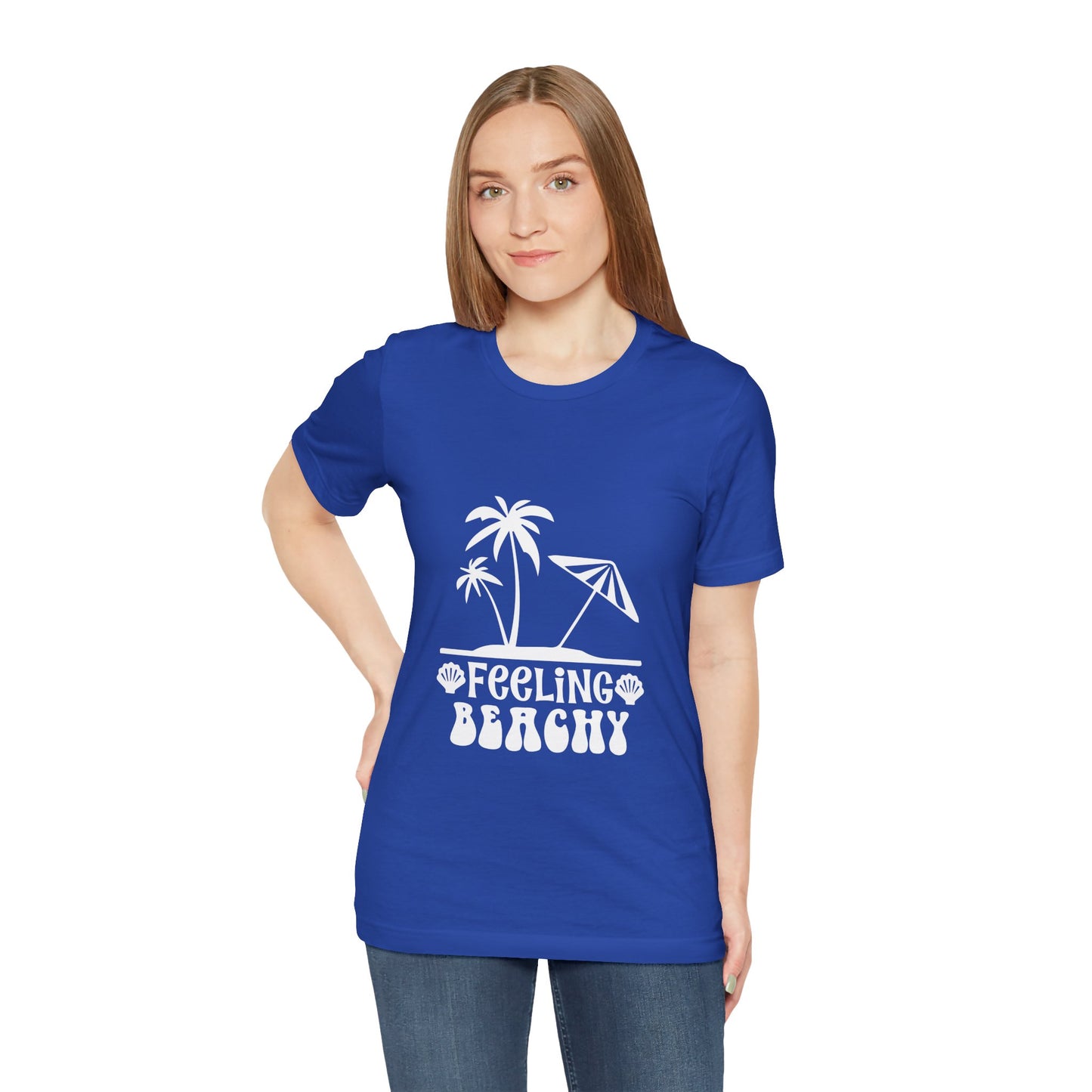 Feeling Beachy Unisex Jersey Short Sleeve Tee - Summer Vibes T-Shirt - Modern District